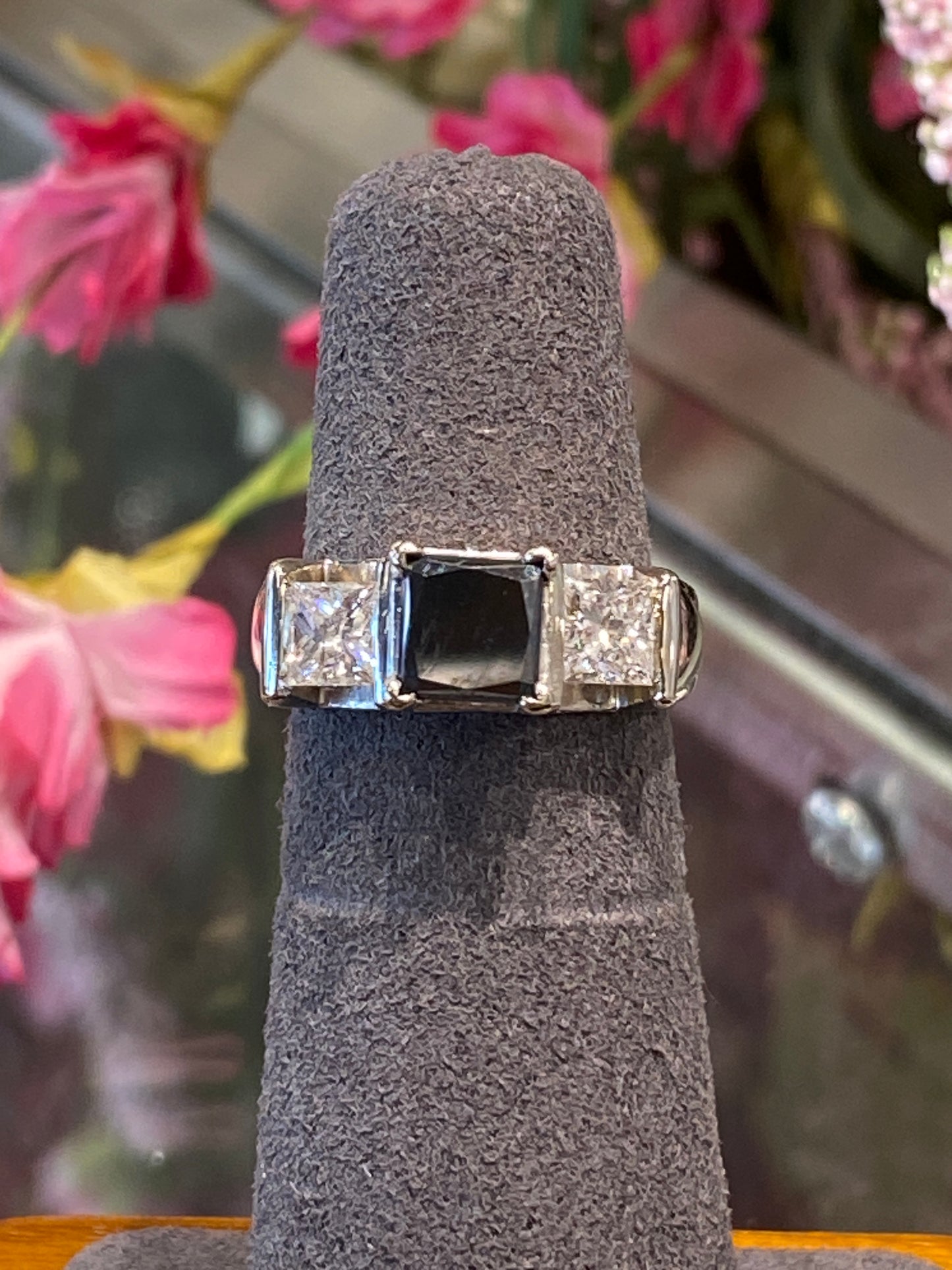 14k White Gold Engagement Ring