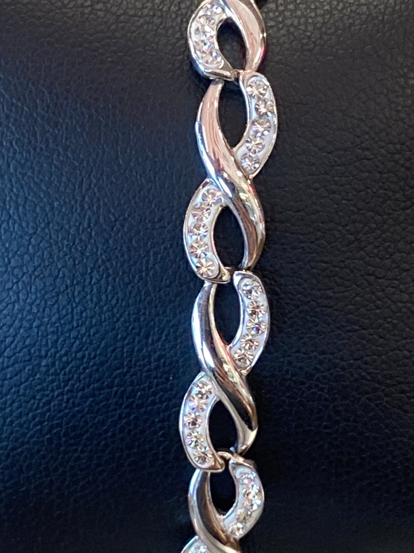 Silver Bracelet With CZ Stones