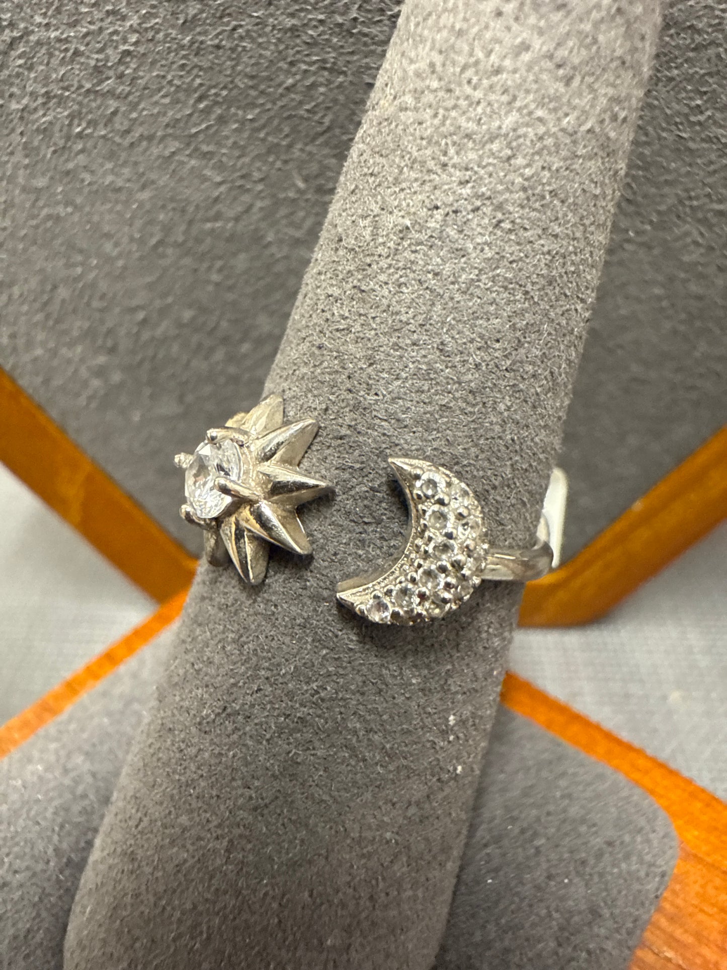 Silver cuff ring