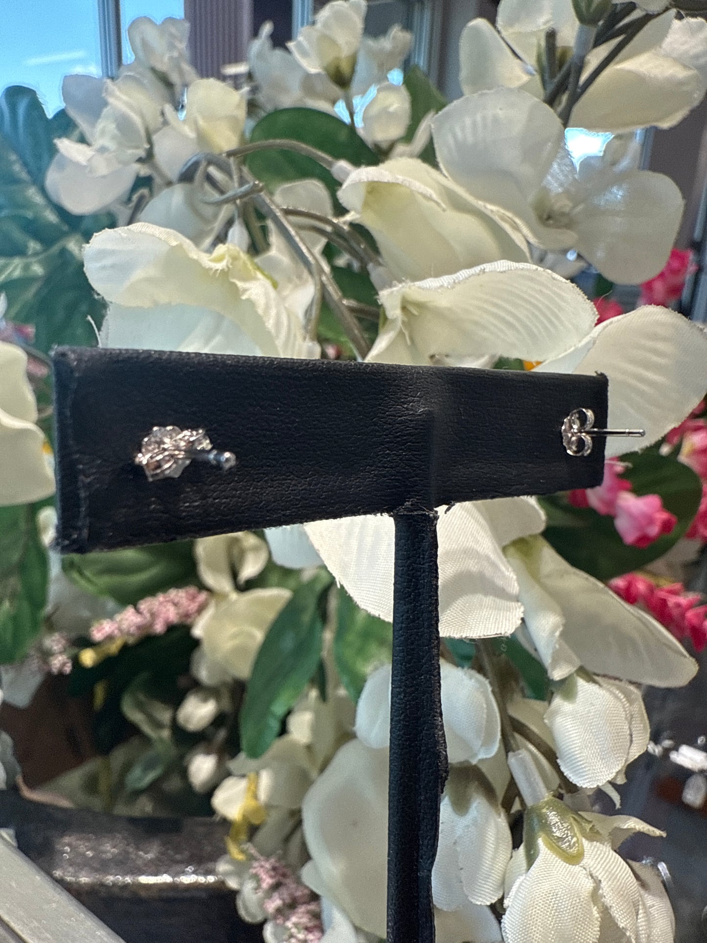 Silver earrings