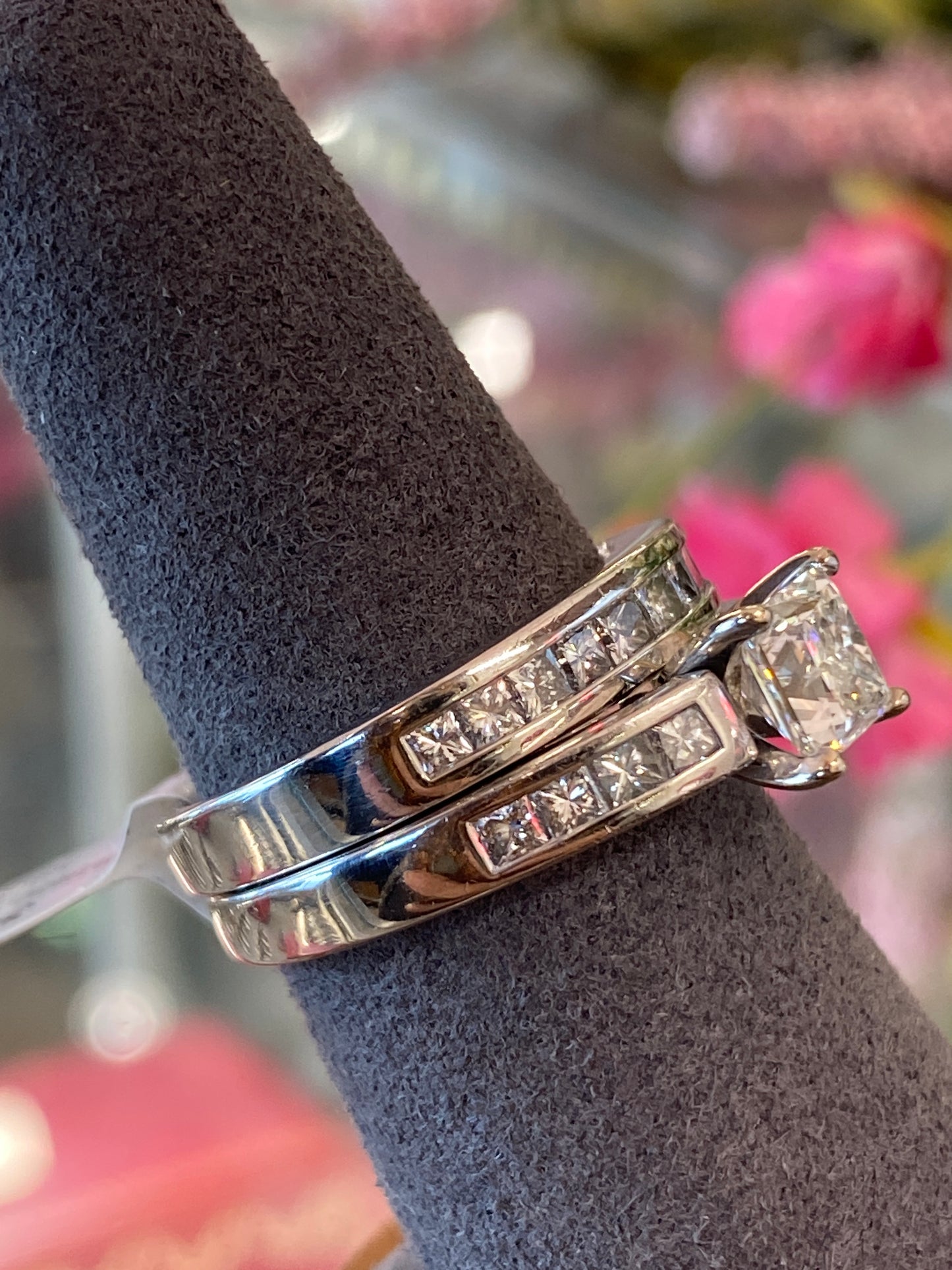 Platinum Diamond Wedding Set