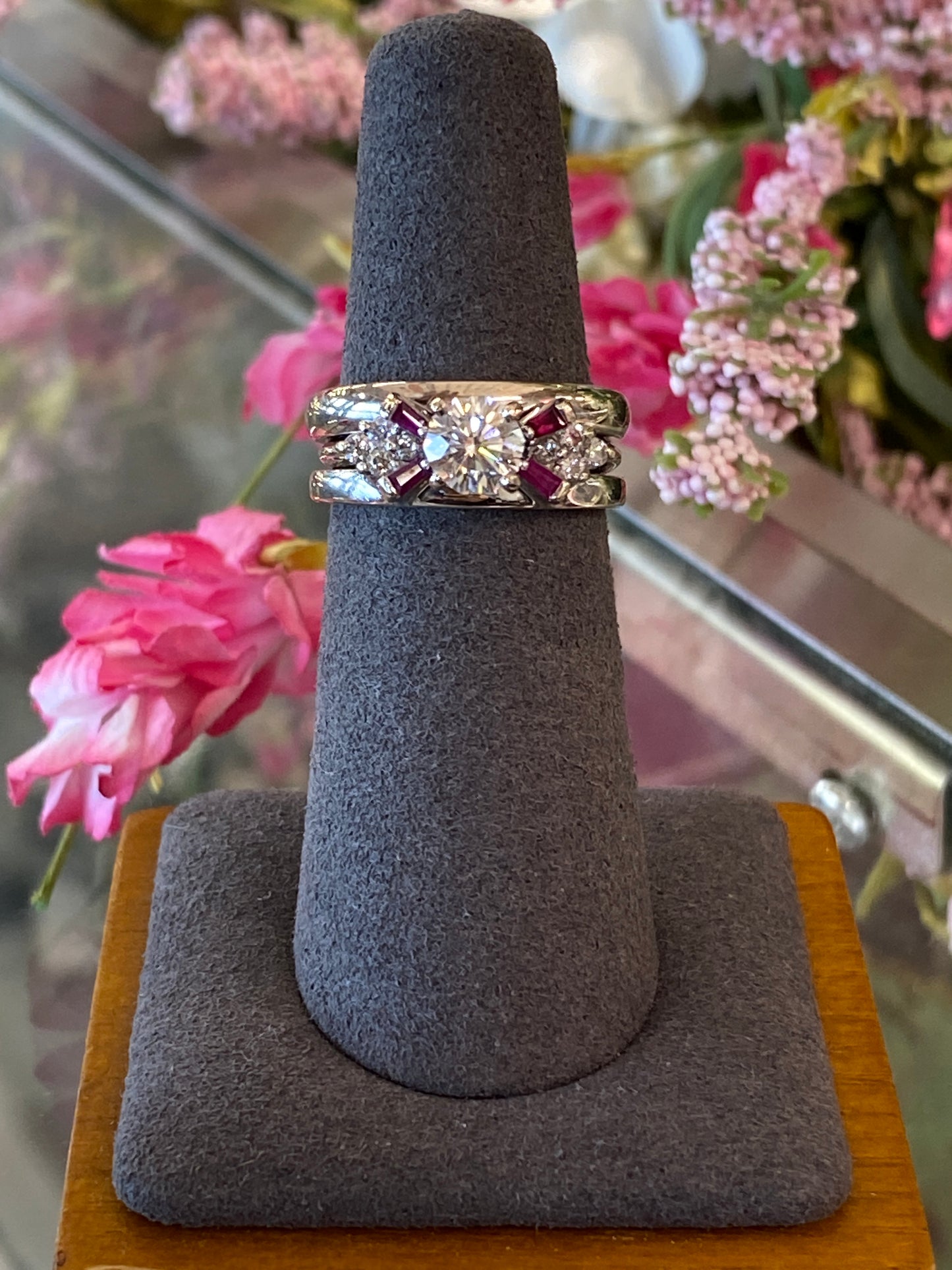 14k White Gold Diamond Wedding Set