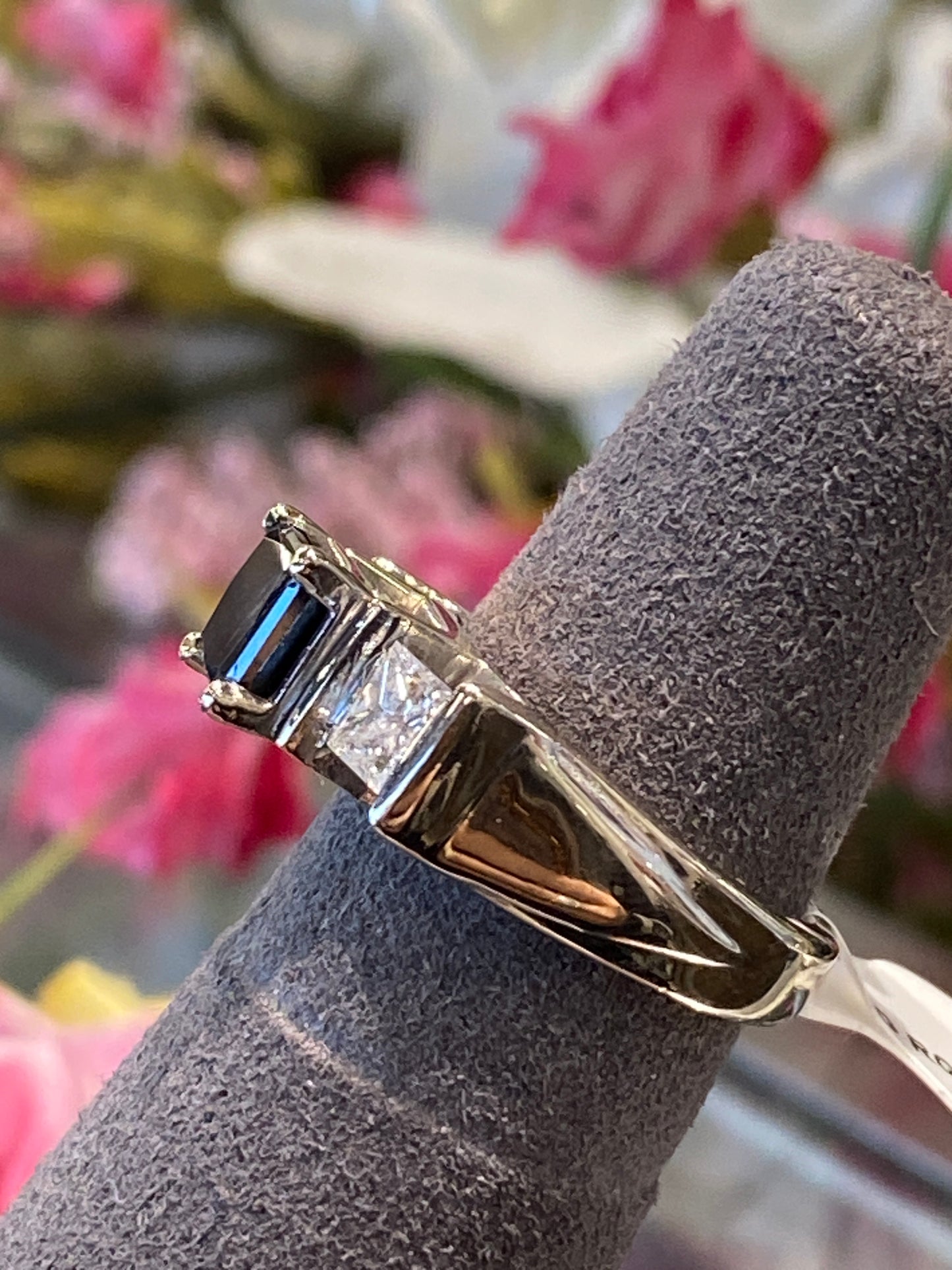 14k White Gold Engagement Ring