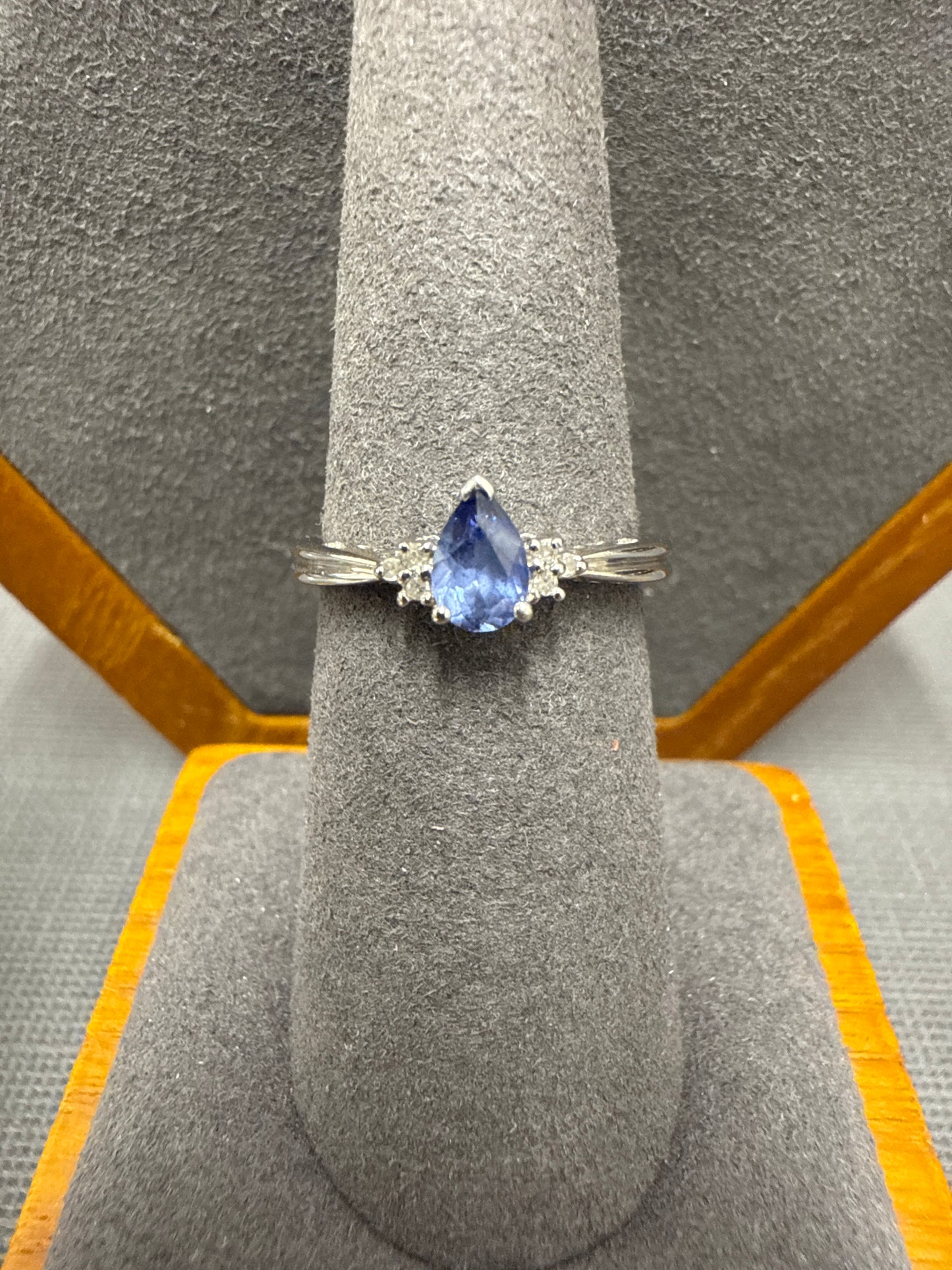 White gold ring