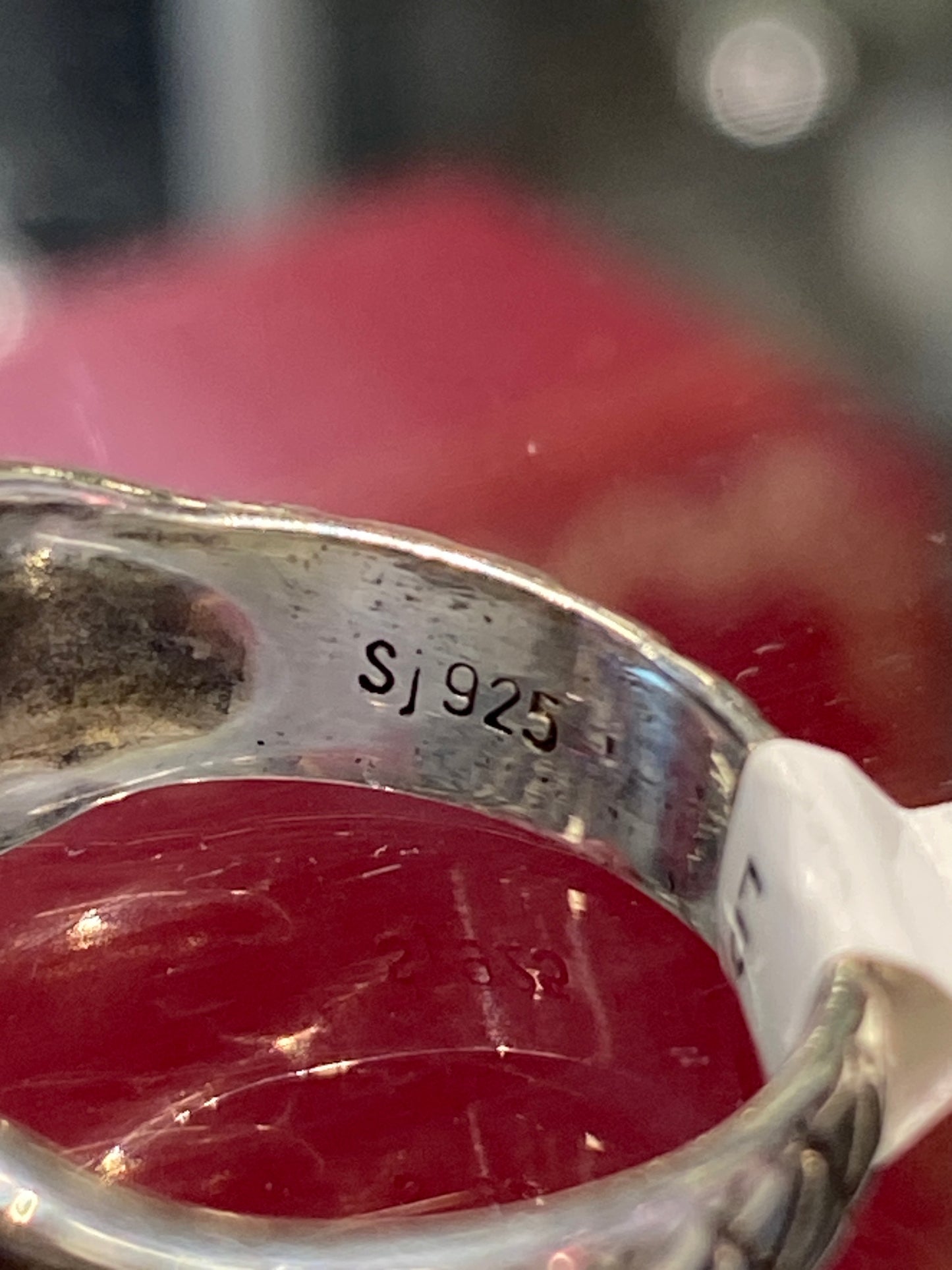 Silver Ring With Colored Stones