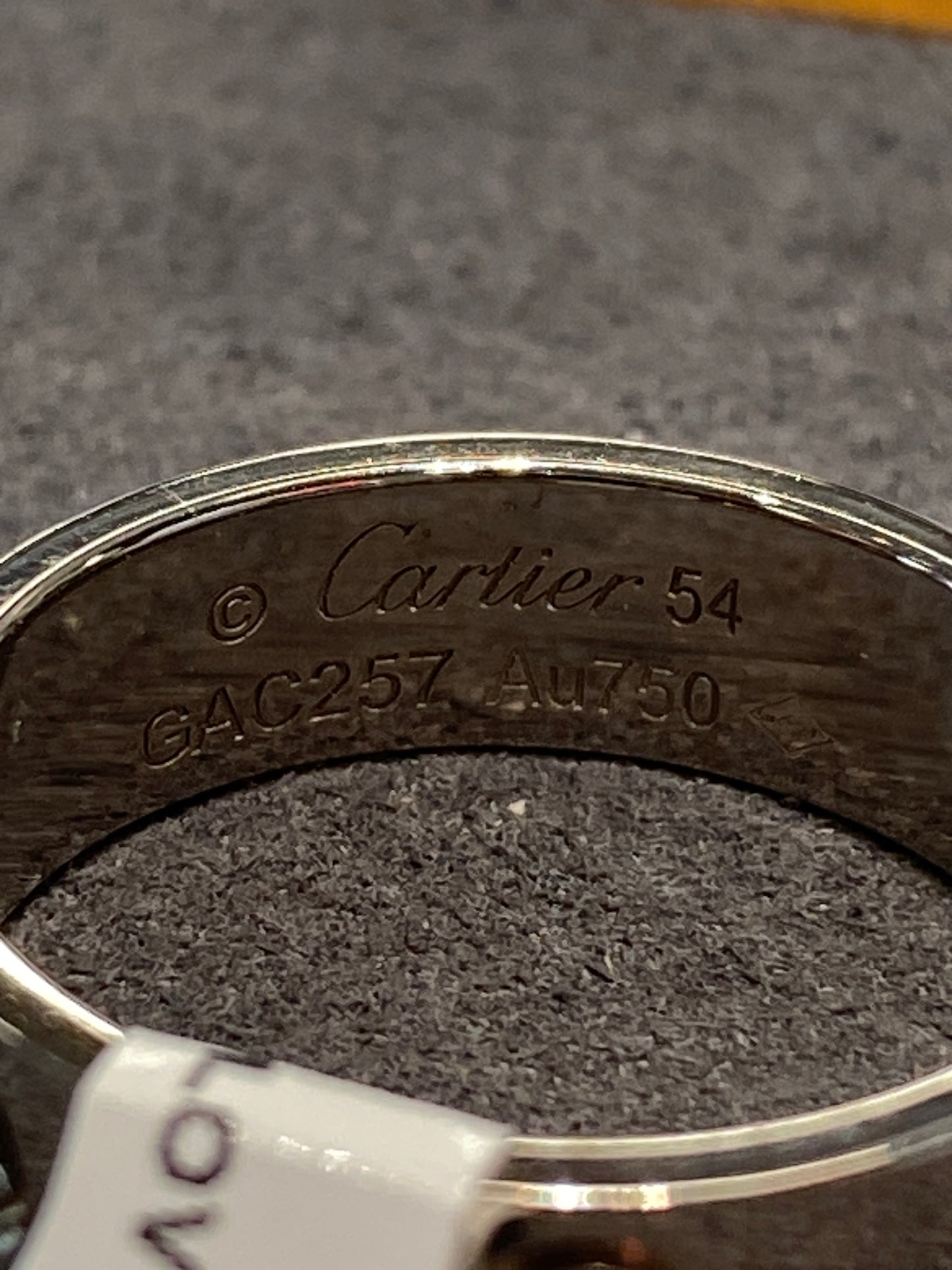 18k White Gold Cartier Love Ring
