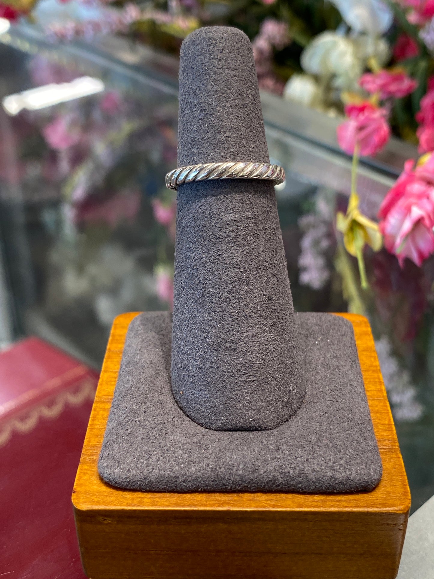 Silver David Yurman Band With Design