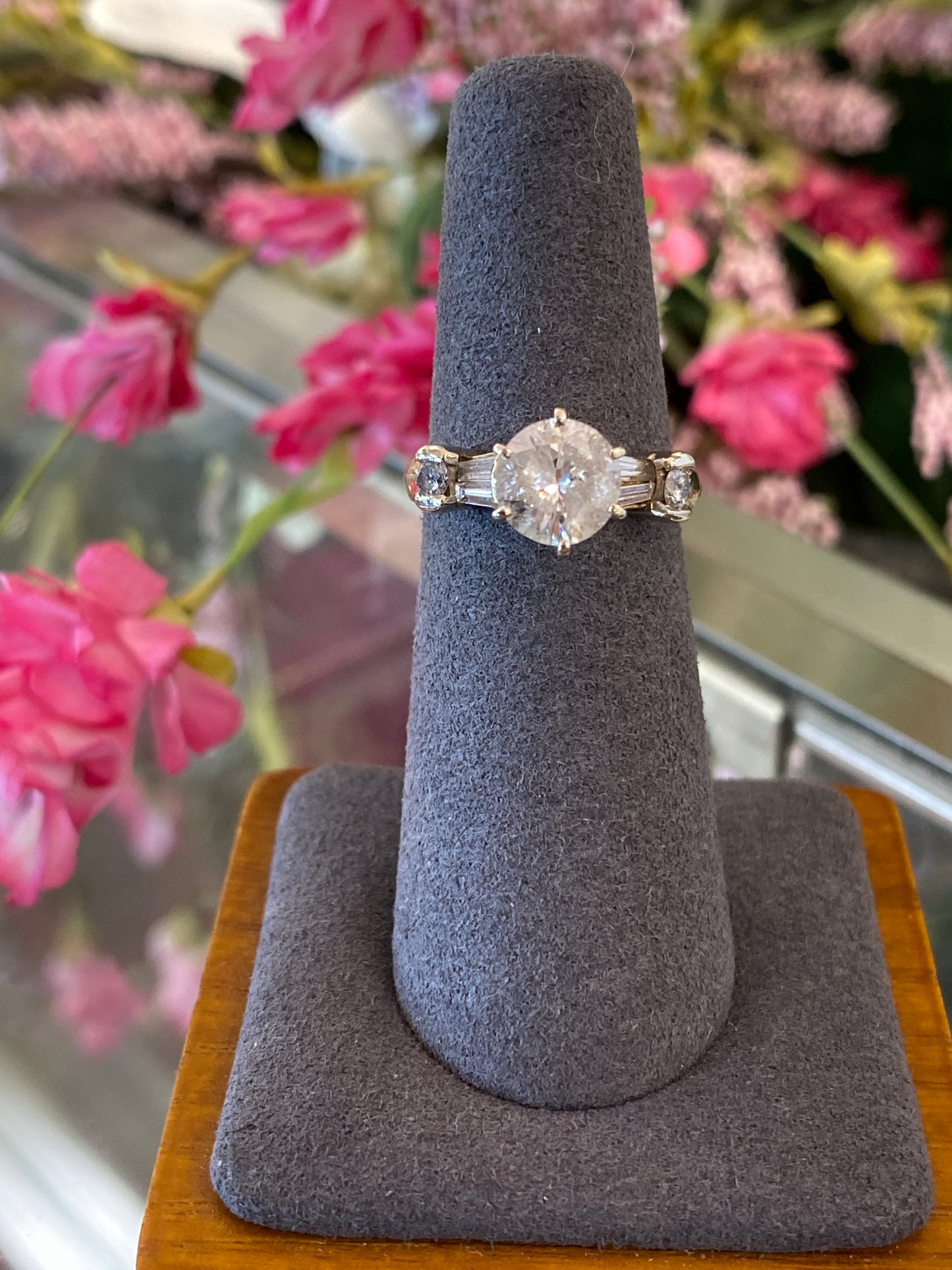 14k Yellow Gold Diamond Engagement Ring