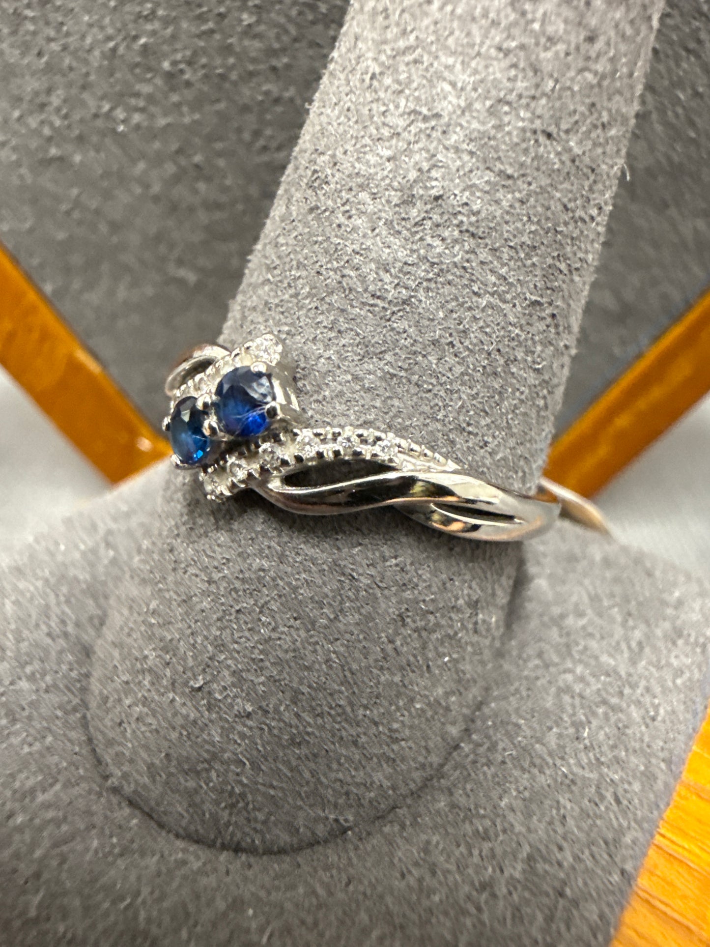 White gold ring