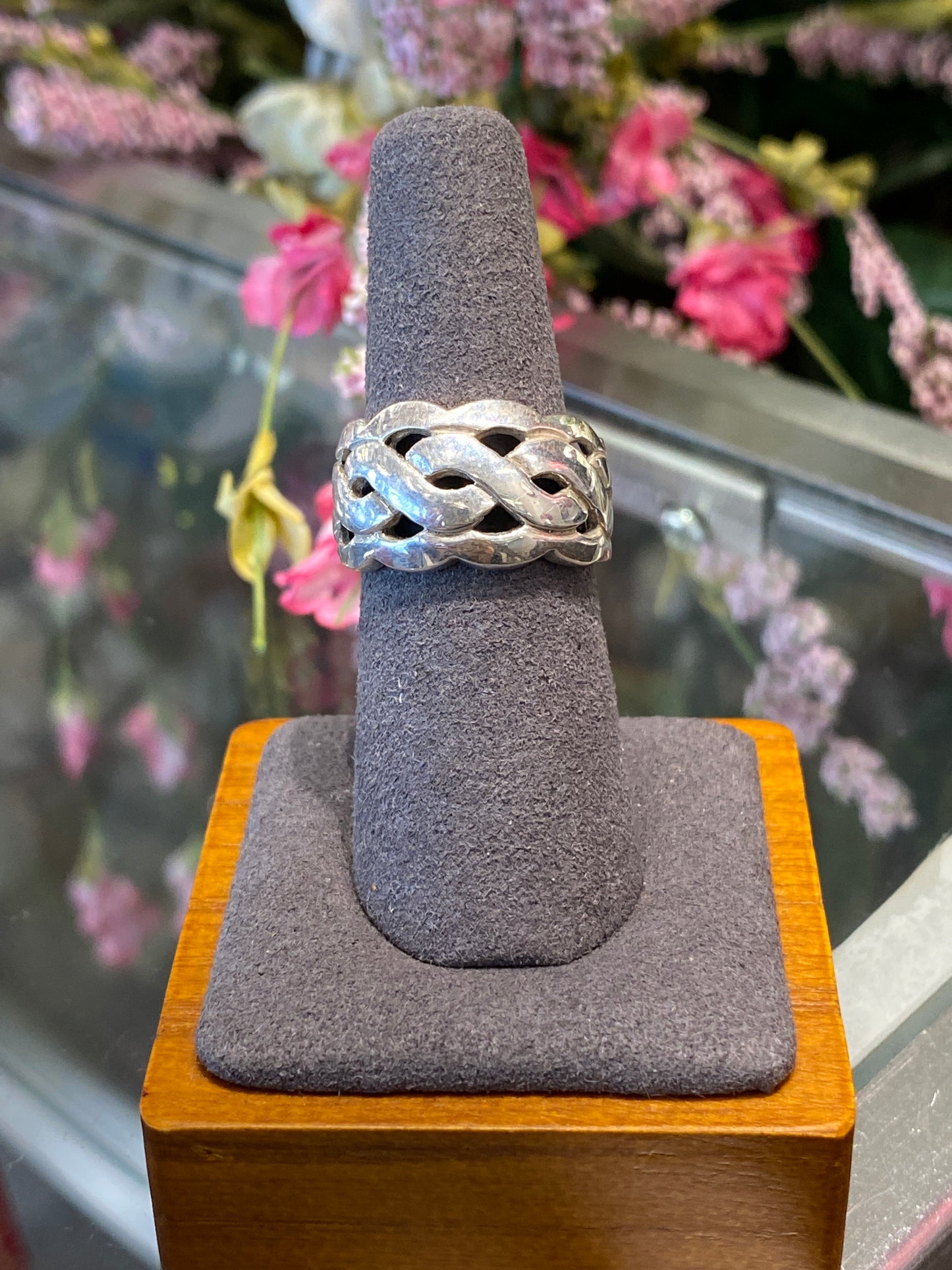 Silver Band With Design