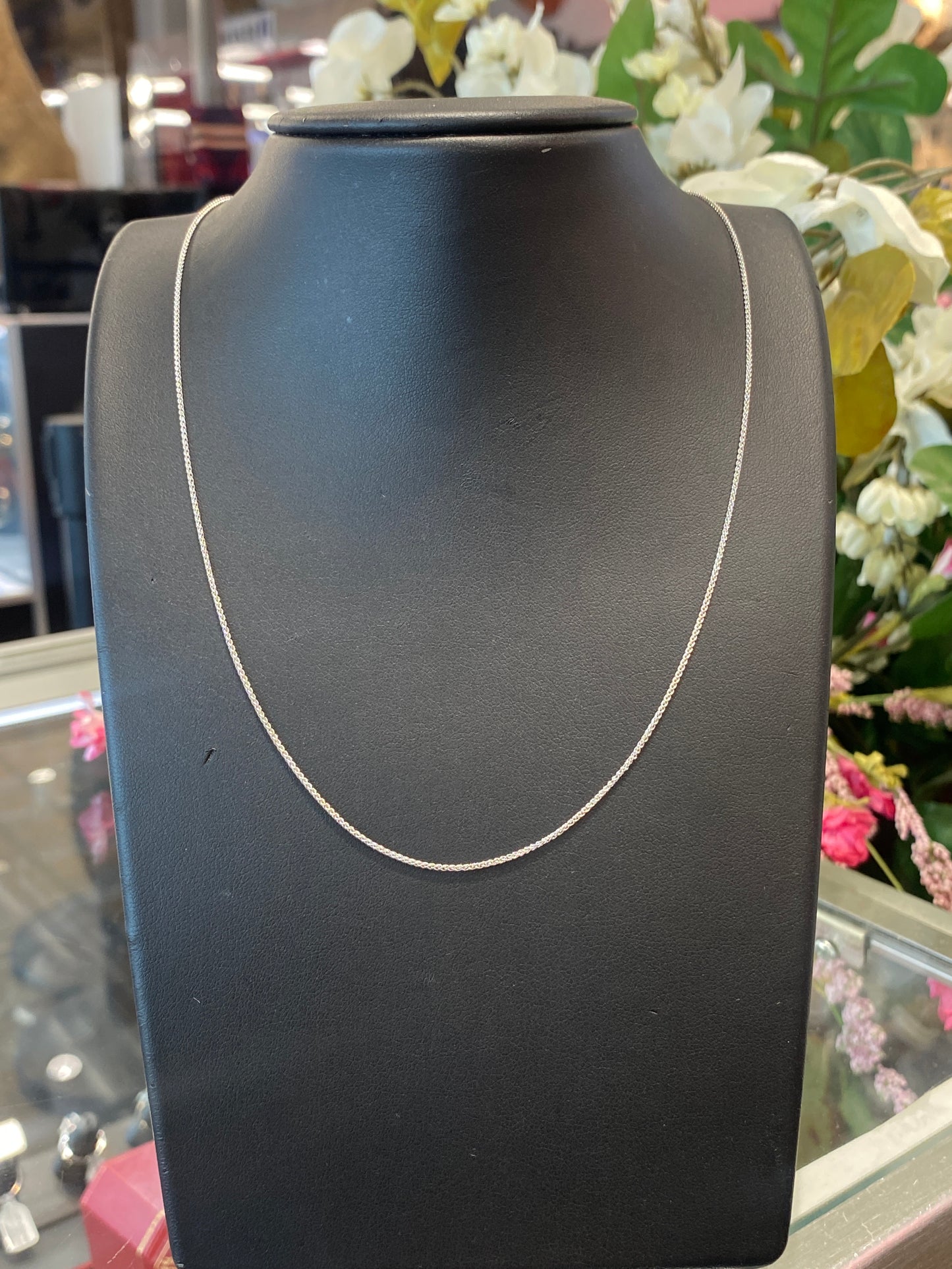 14k White Gold Link Chain