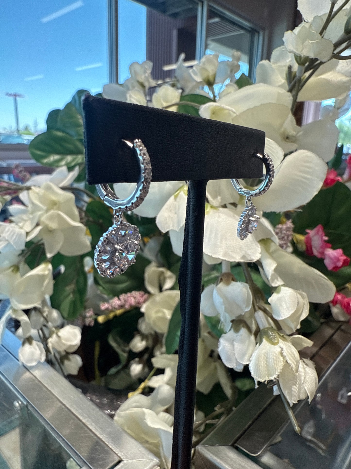 Silver earrings