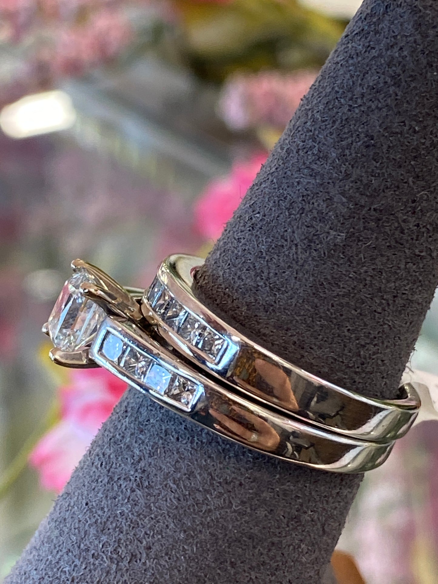 Platinum Diamond Wedding Set