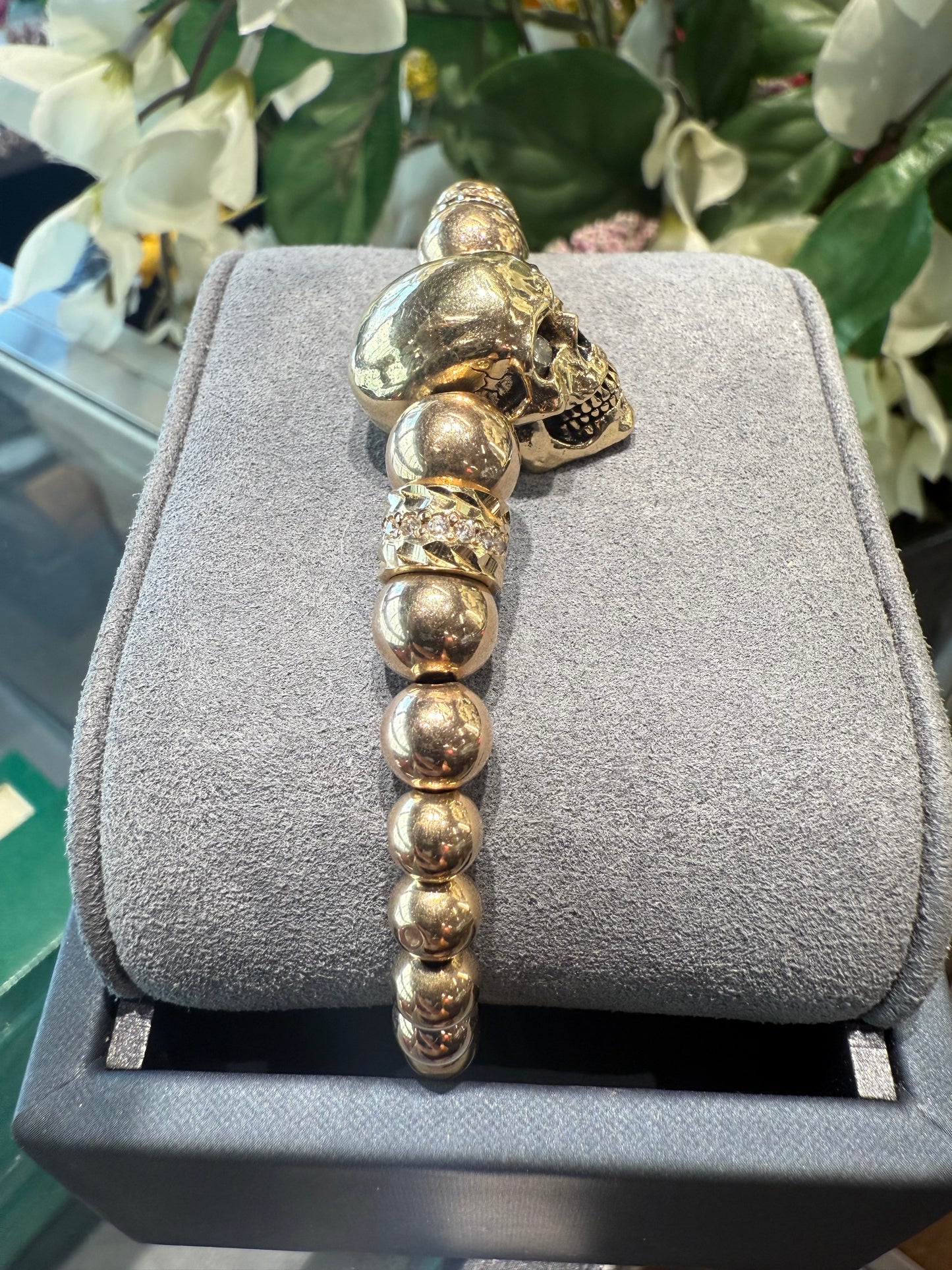 Gold Skull Bracelet