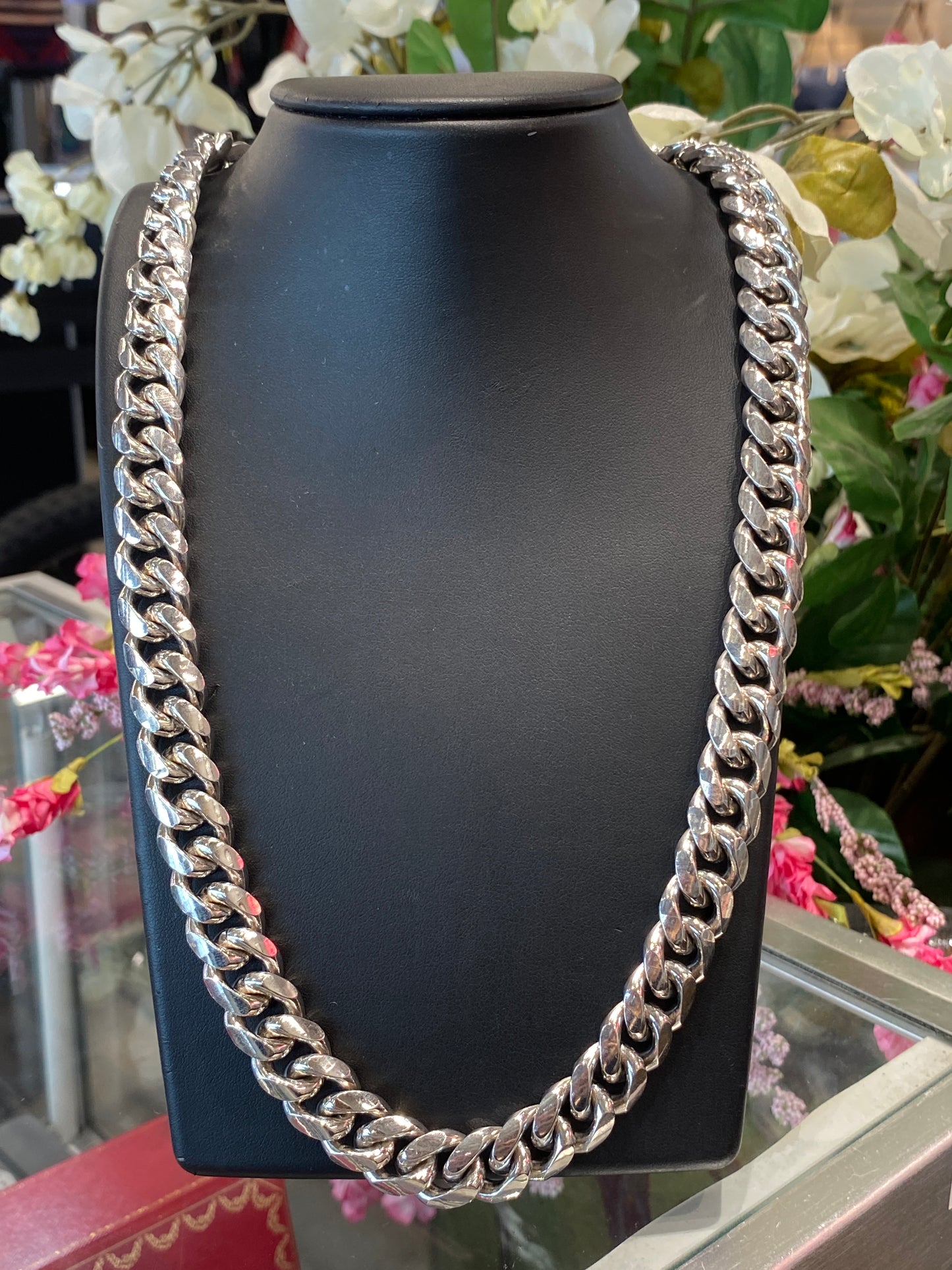 Silver Curb Chain