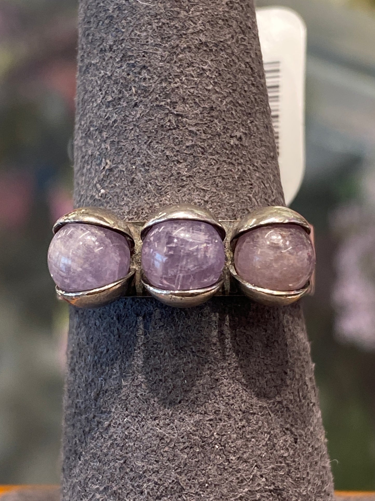 Silver Ring With Colored Stones
