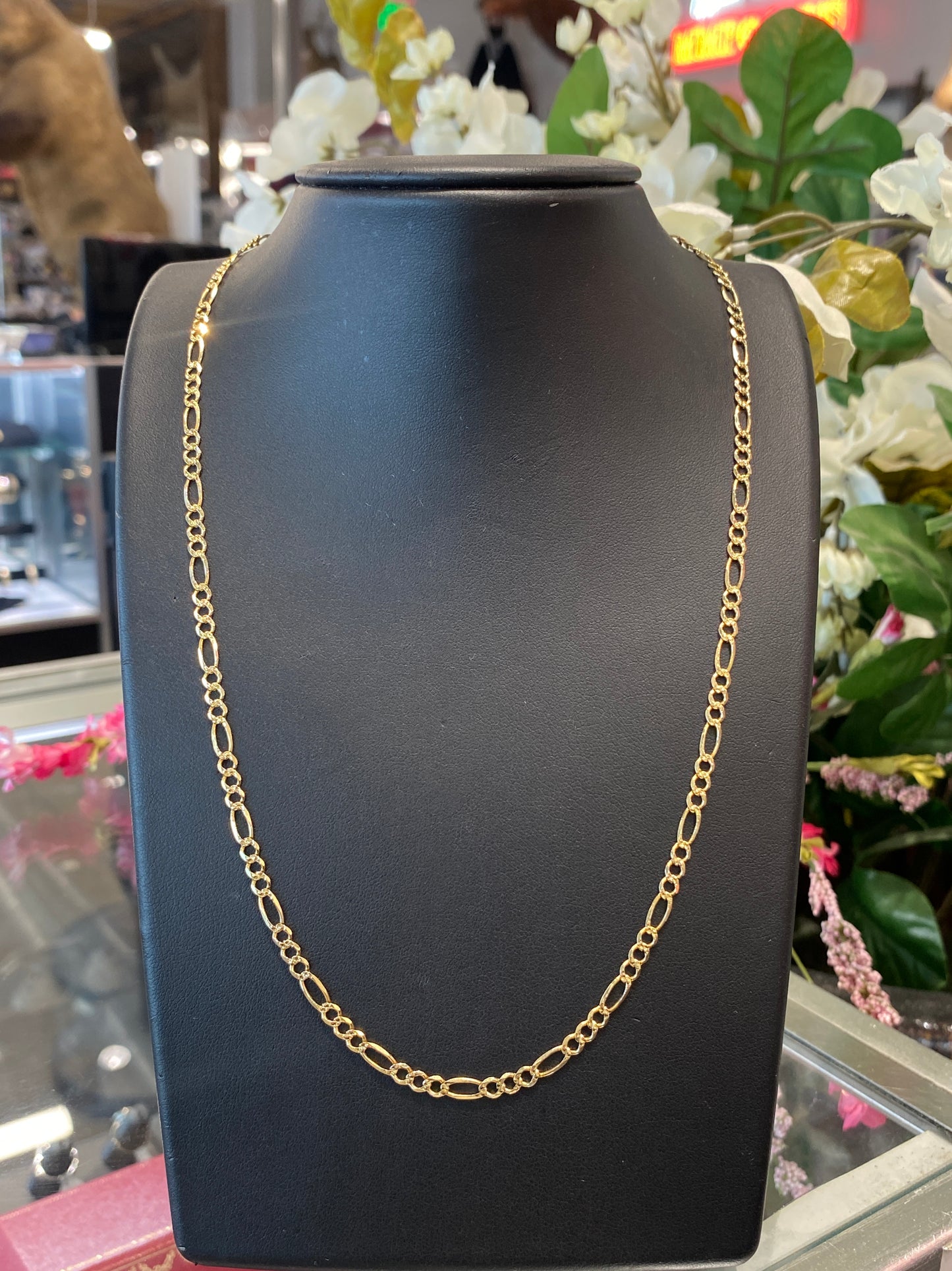 14k Yellow Gold Fígaro Chain