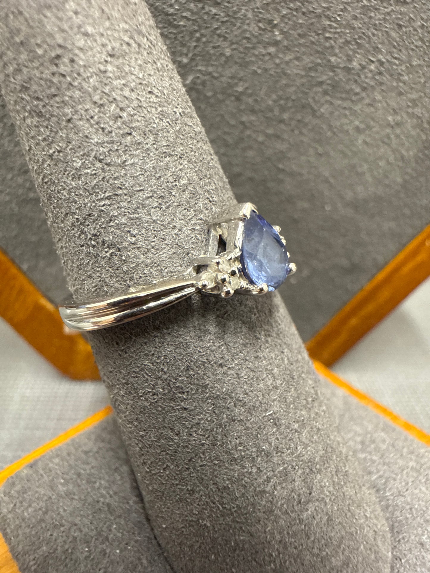 White gold ring
