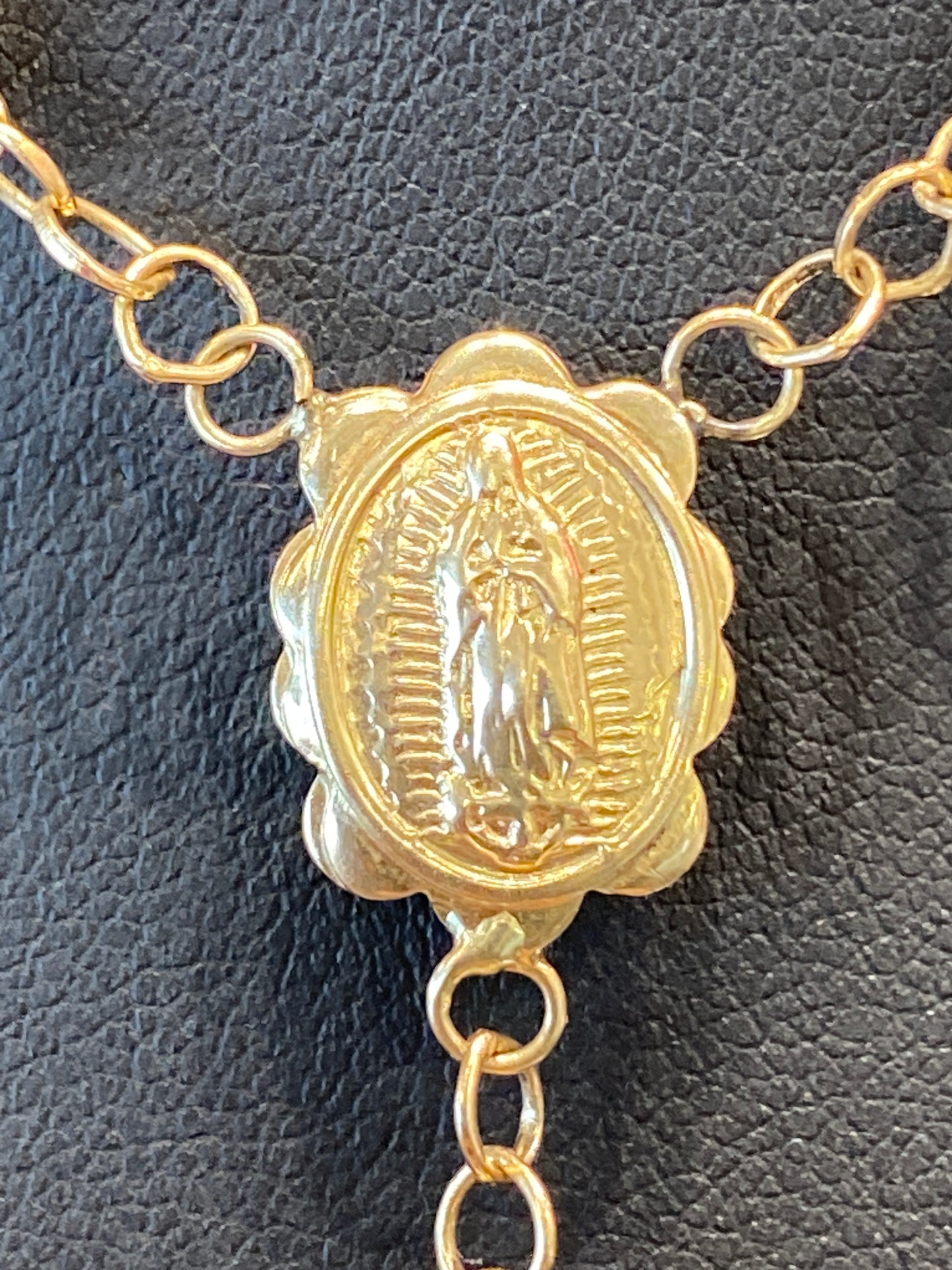 14k Tri Gold Rosary