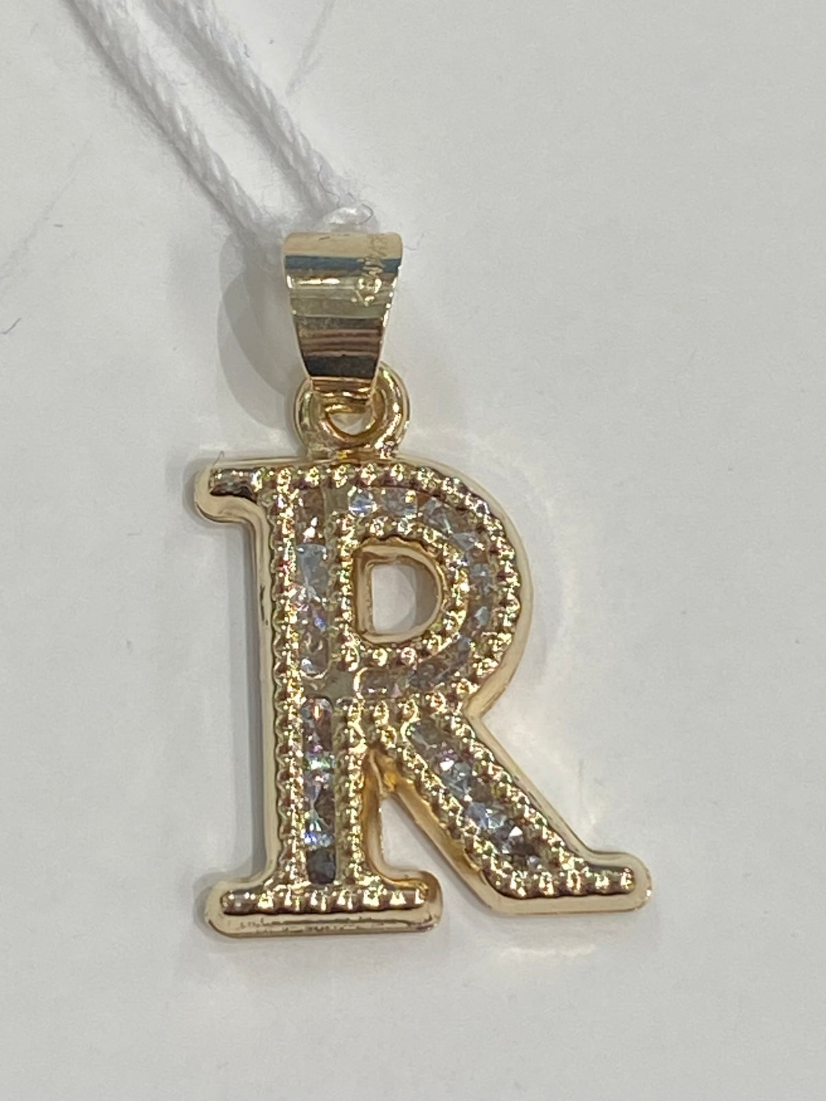 14k Yellow Gold “R” Pendant