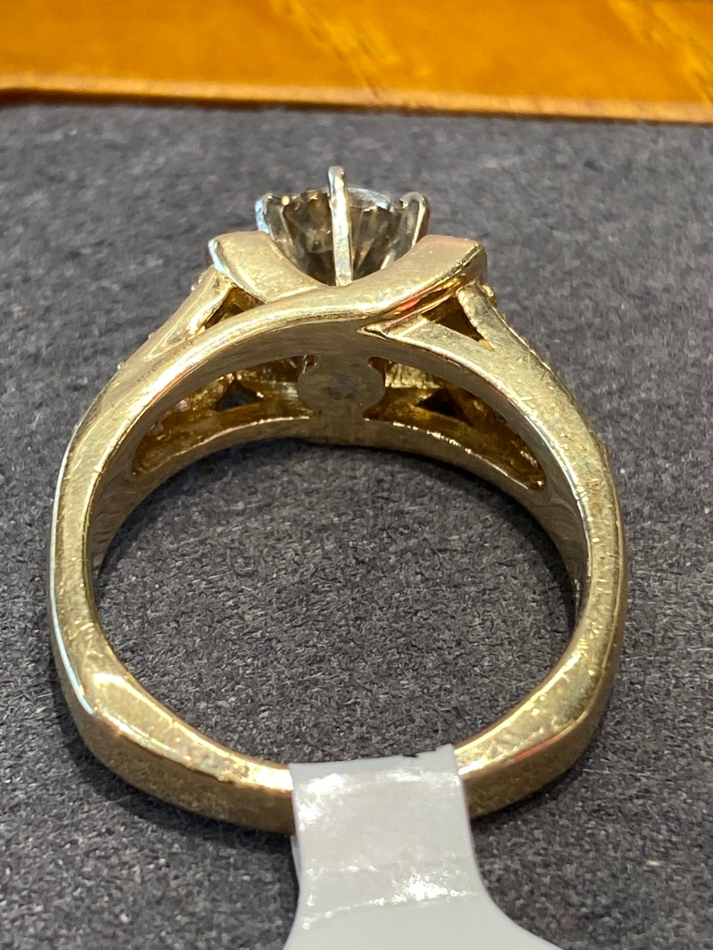 14k Yellow Gold Diamond Engagement Ring