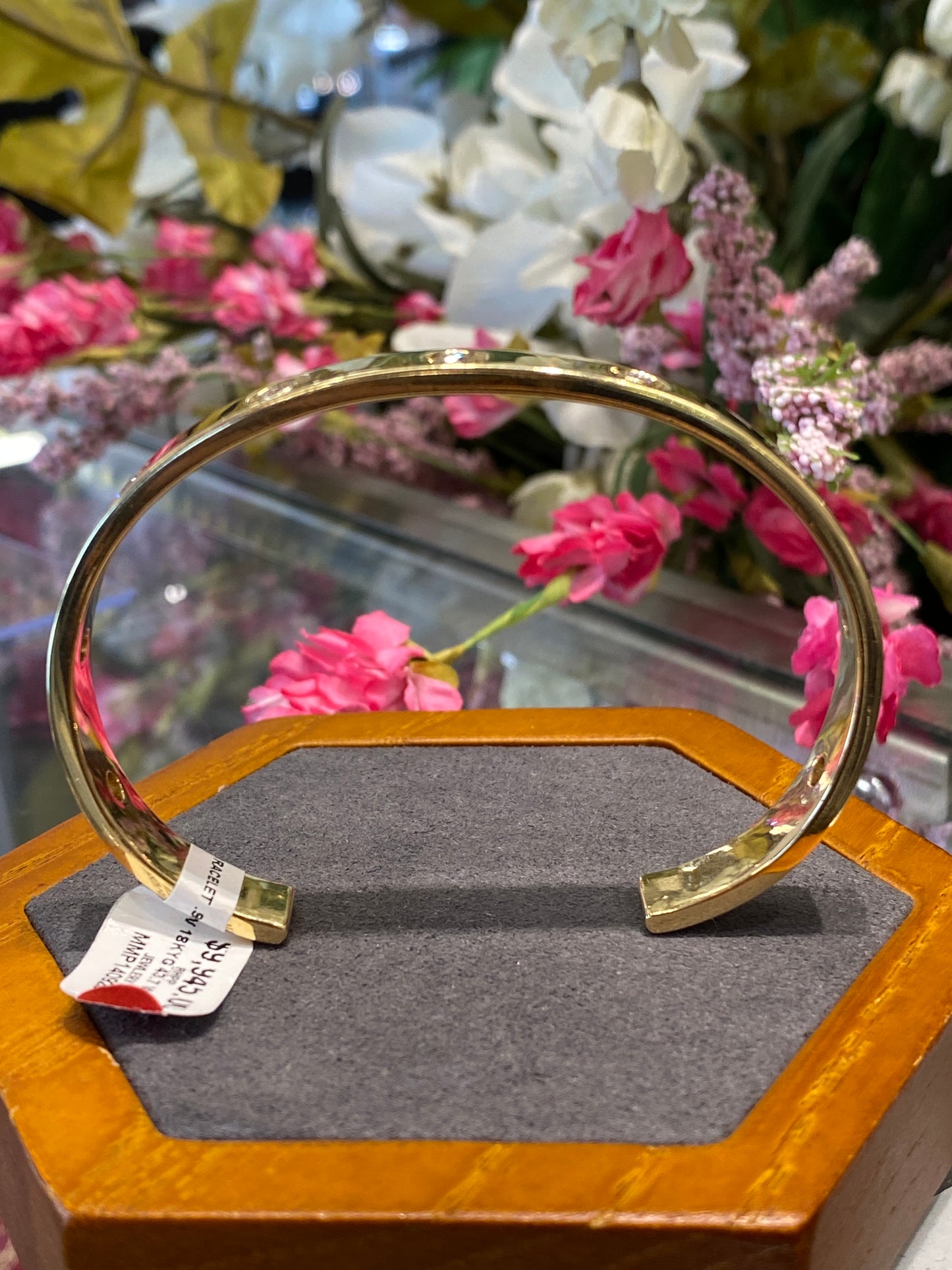18k Yellow Diamond Cuff Bracelet
