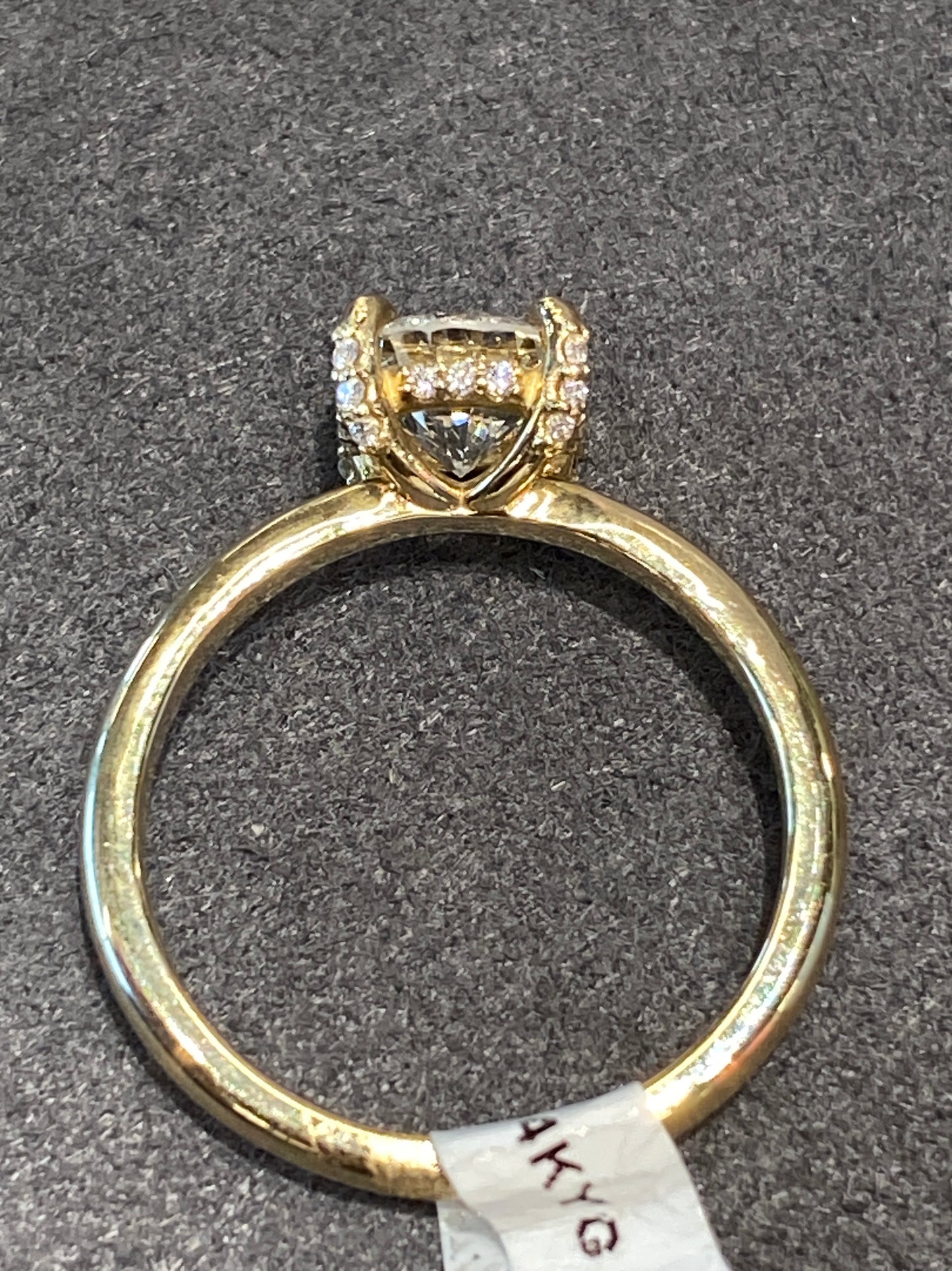 14k Yellow Gold Diamond Engagement Ring