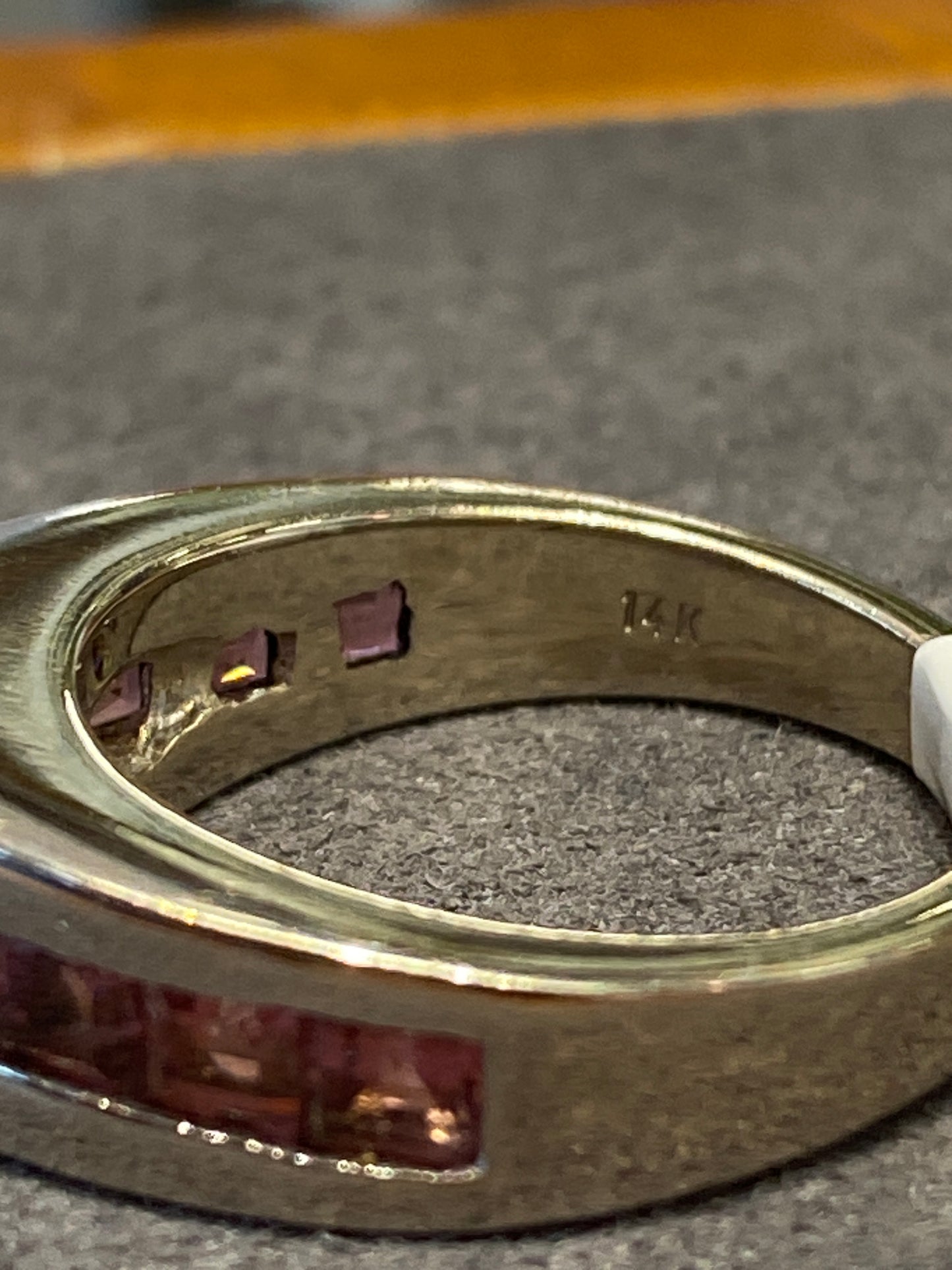 14k White Gold Diamond & Pink Tourmaline Ring