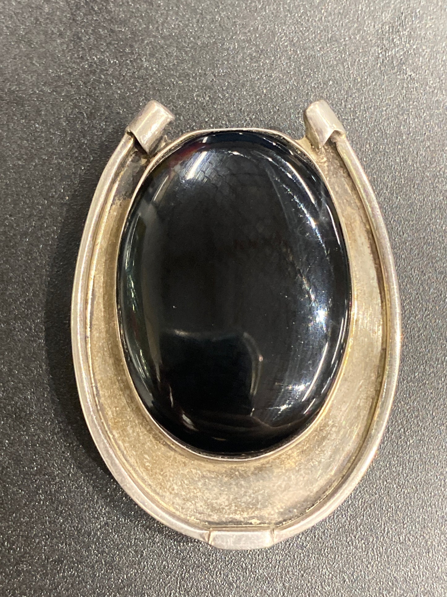 Silver Bolo Slide With Colored Stone