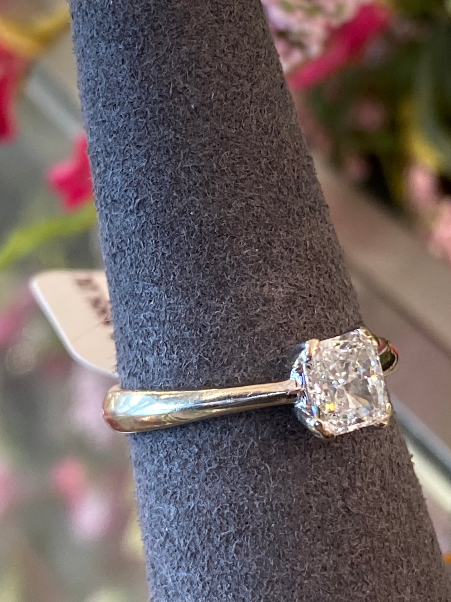 14k White Gold Engagement Ring