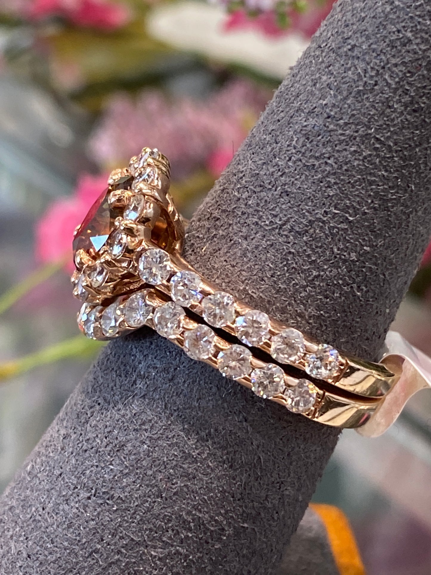 14k Rose Gold Wedding Set