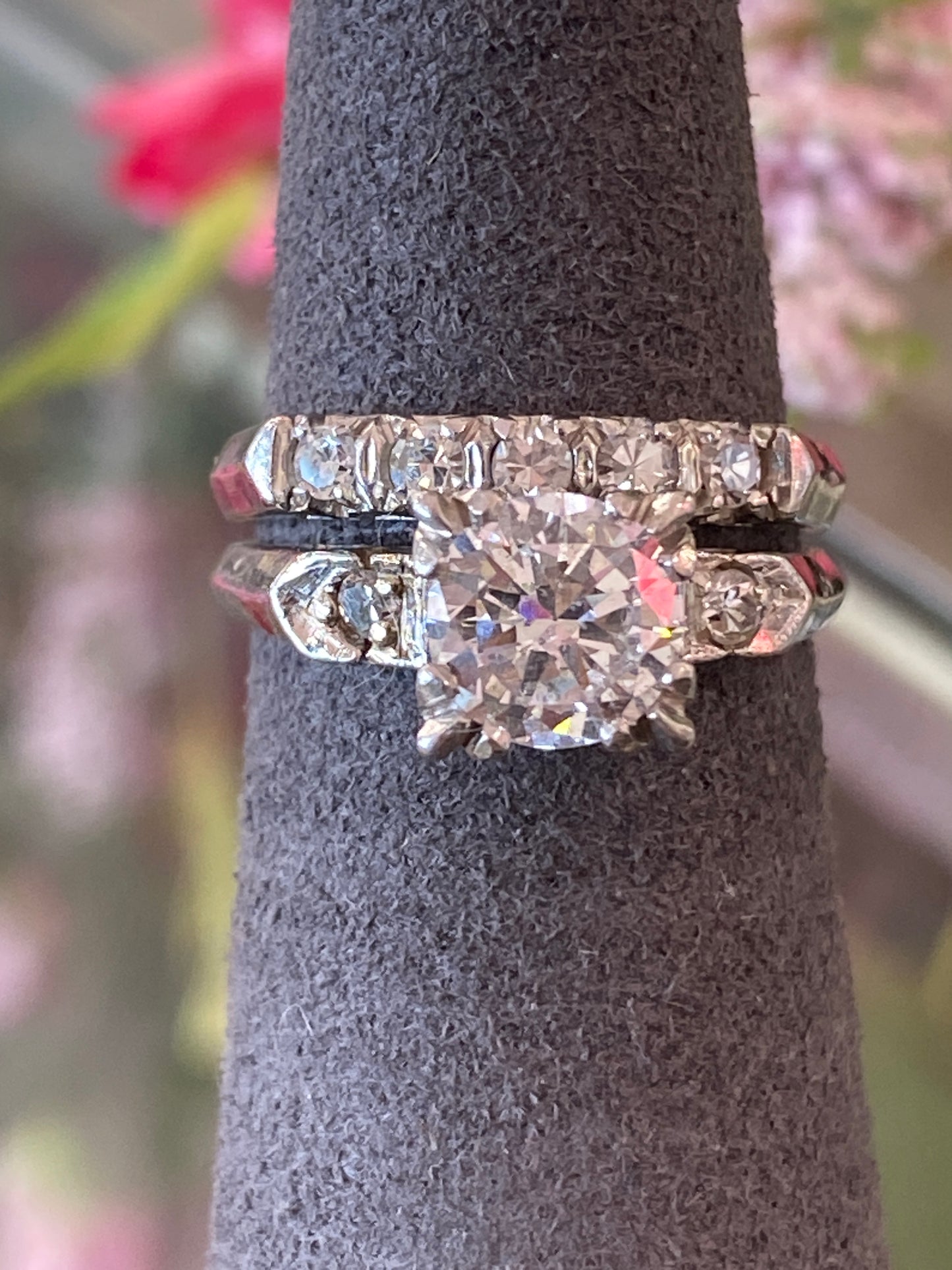 Platinum Diamond Wedding Set