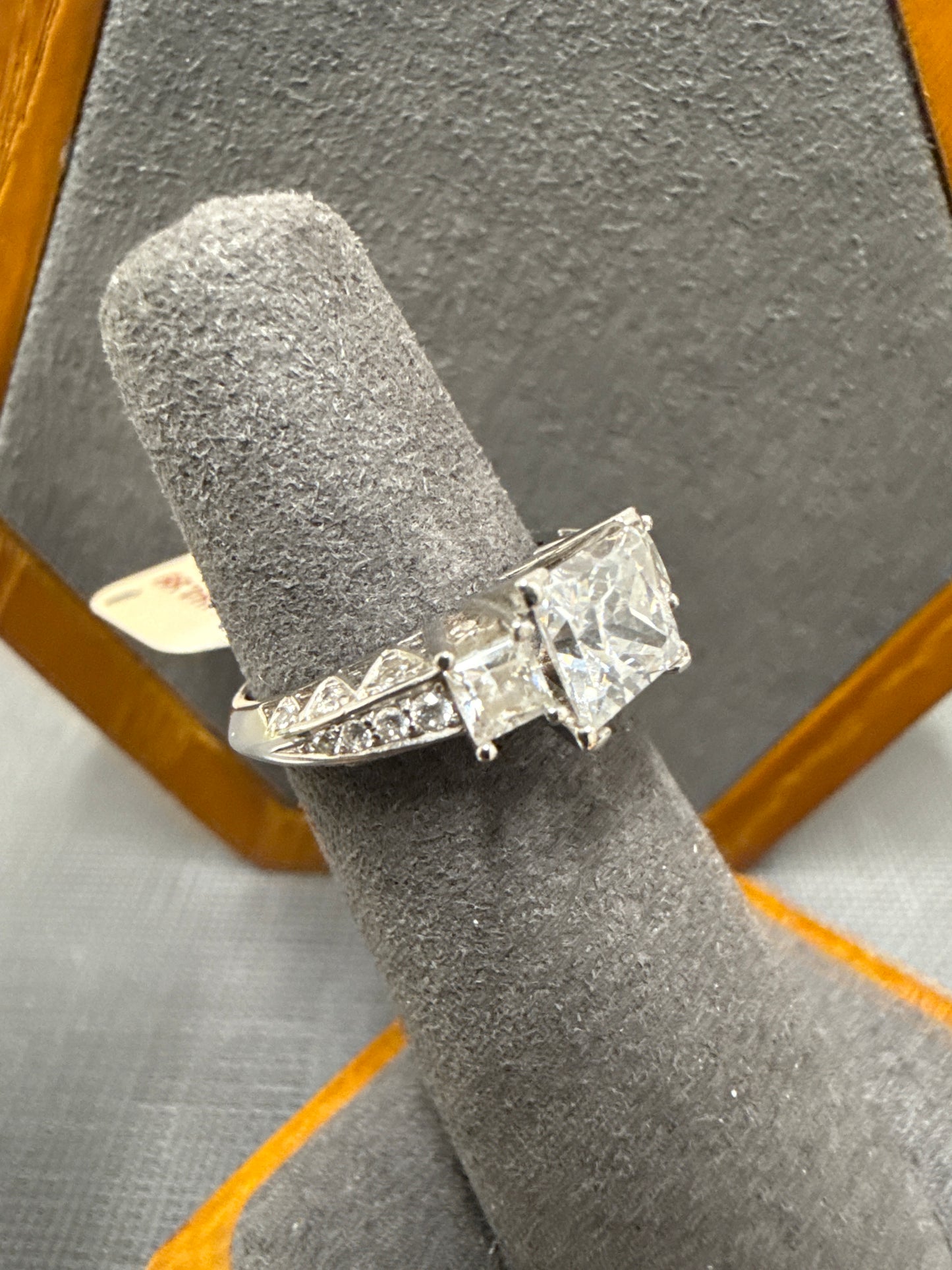 White gold ring