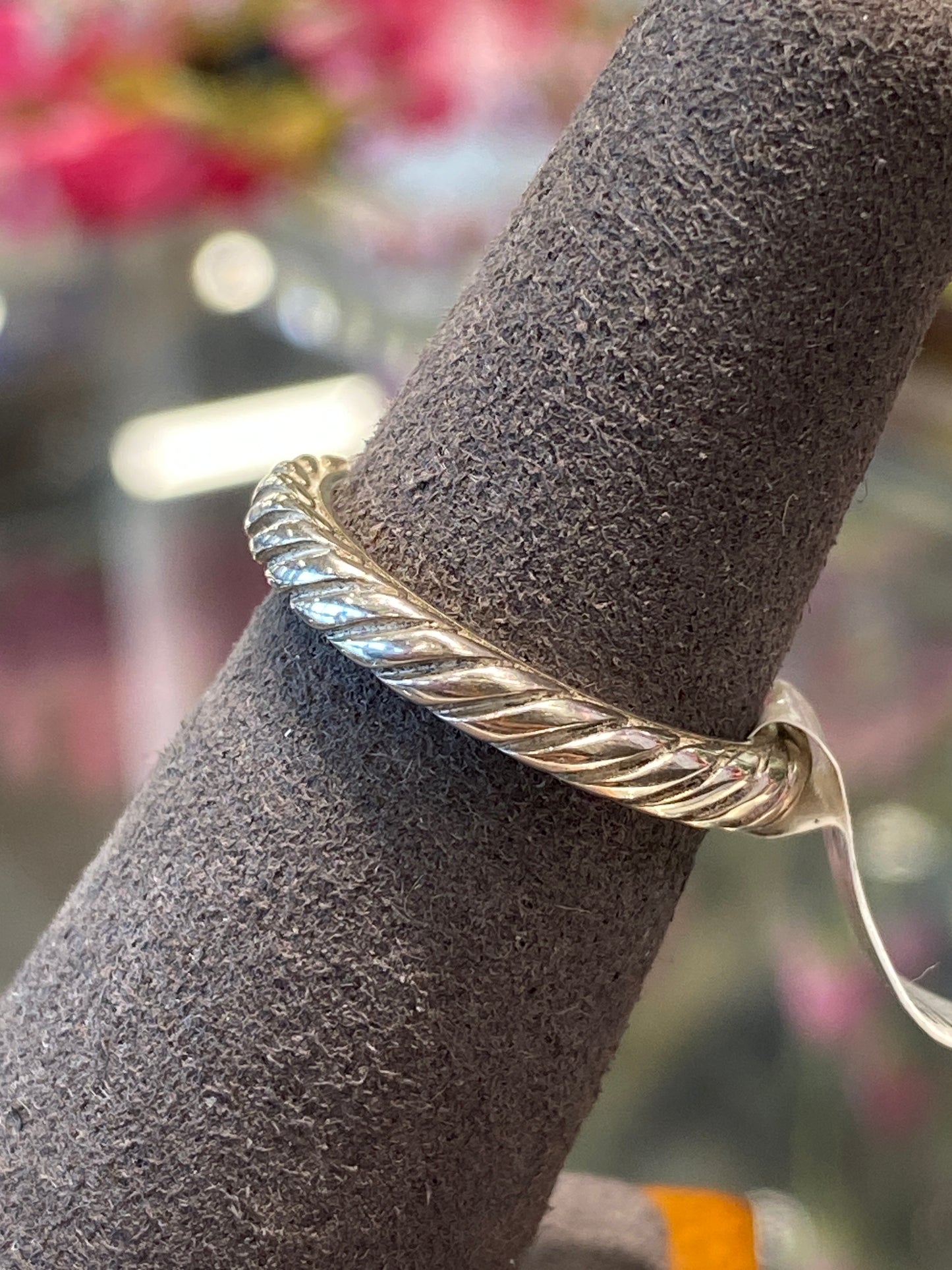 Silver David Yurman Band With Design