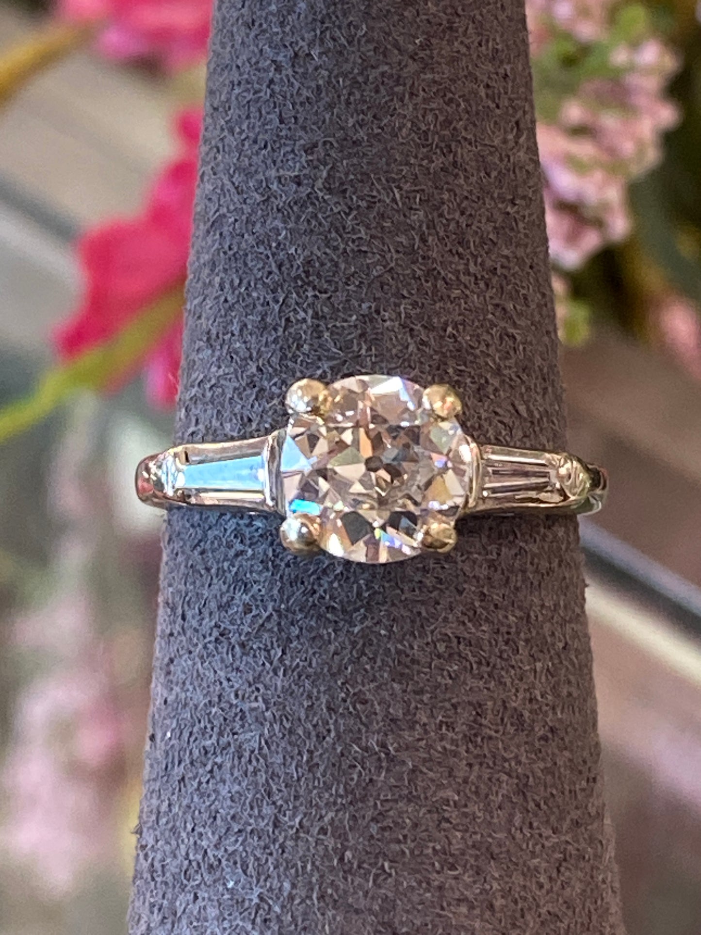 14k White Gold Engagement Ring