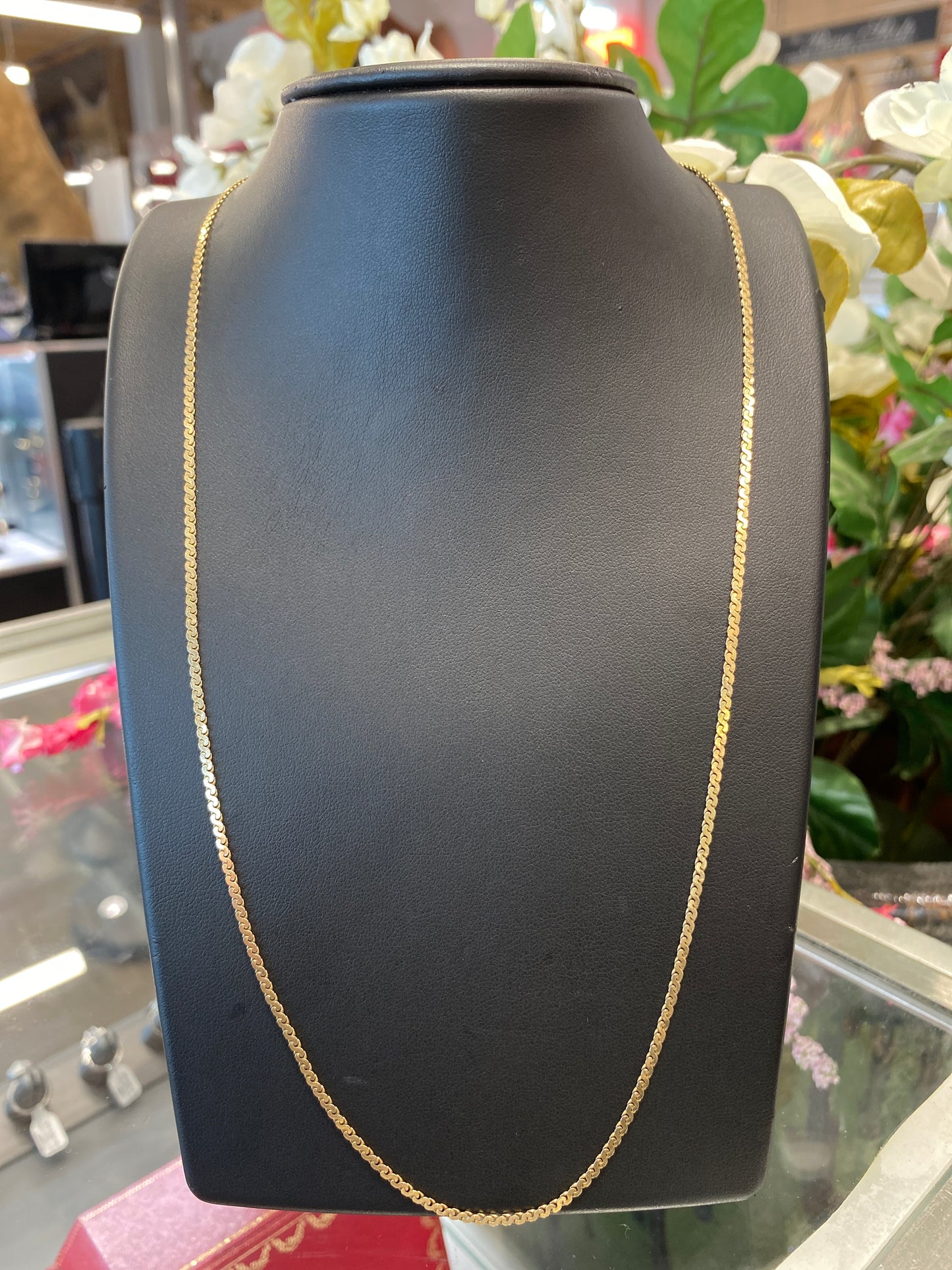 14k Yellow Hold Serpentine Chain