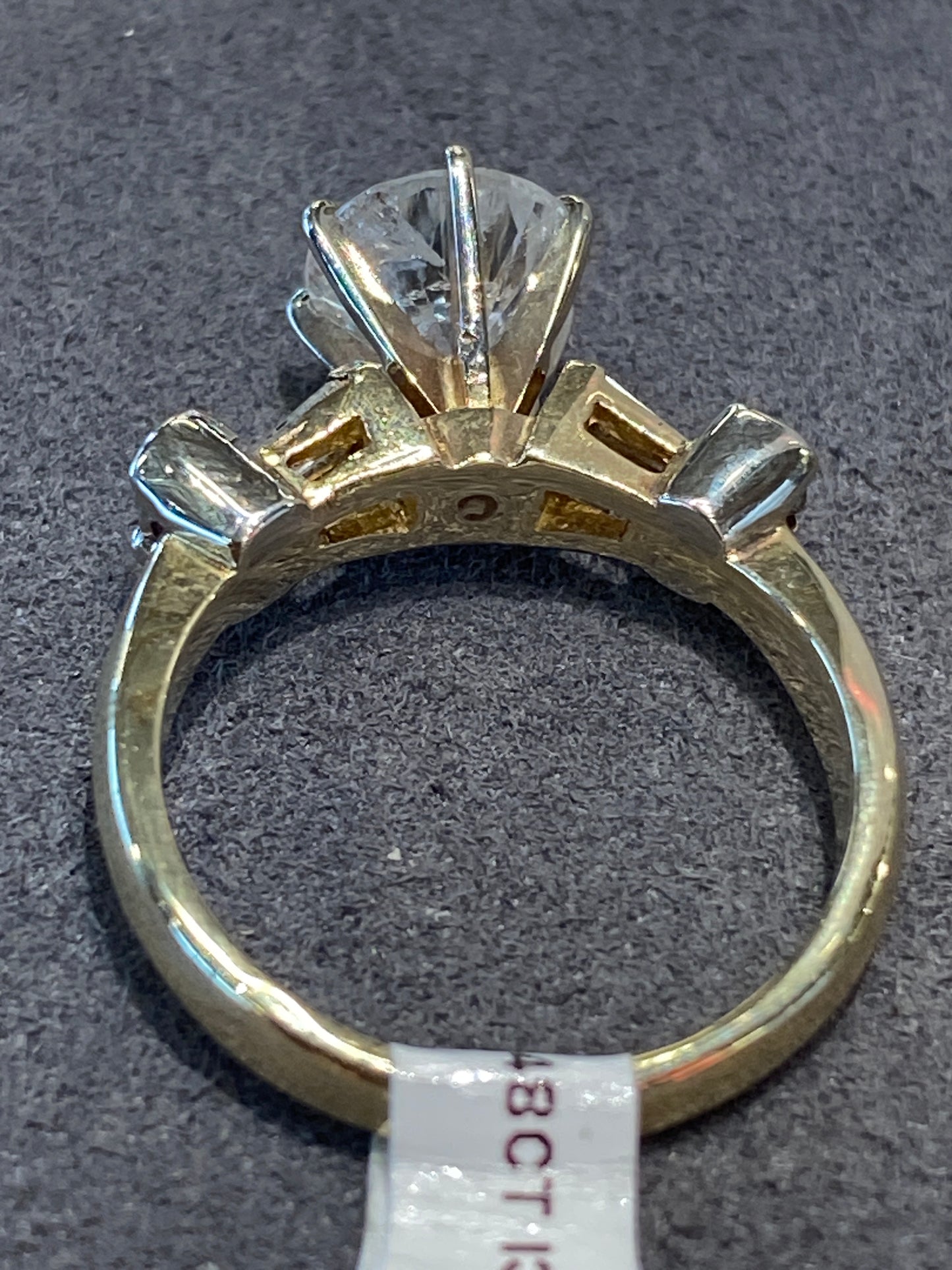 14k Yellow Gold Diamond Engagement Ring