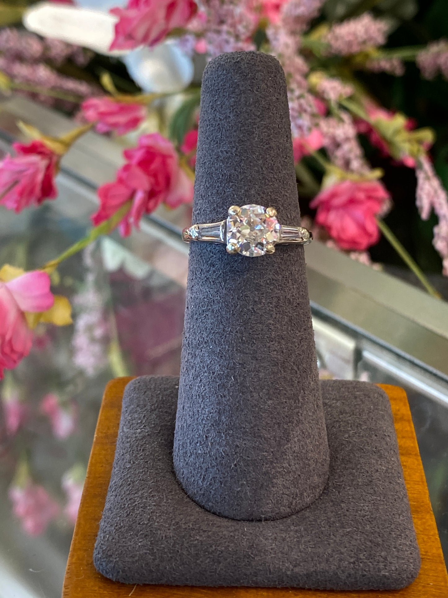 14k White Gold Engagement Ring