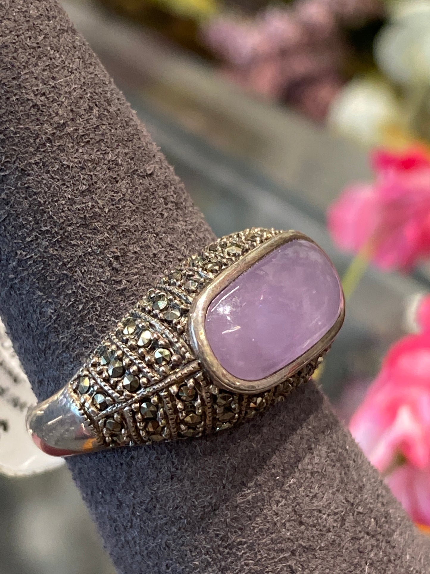 Silver Ring With Colored Stones