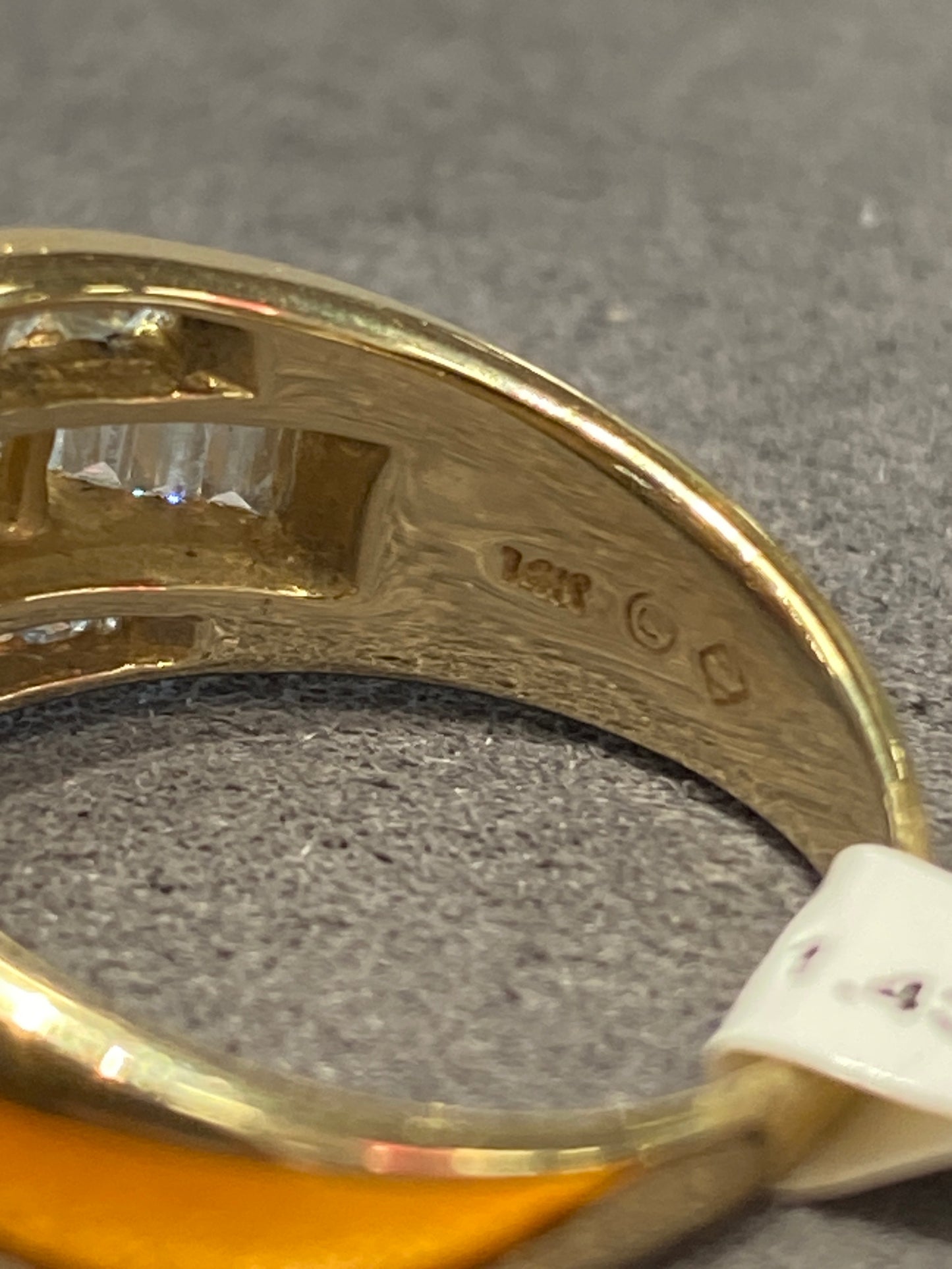 14k Yellow Gold Diamond Engagement Ring