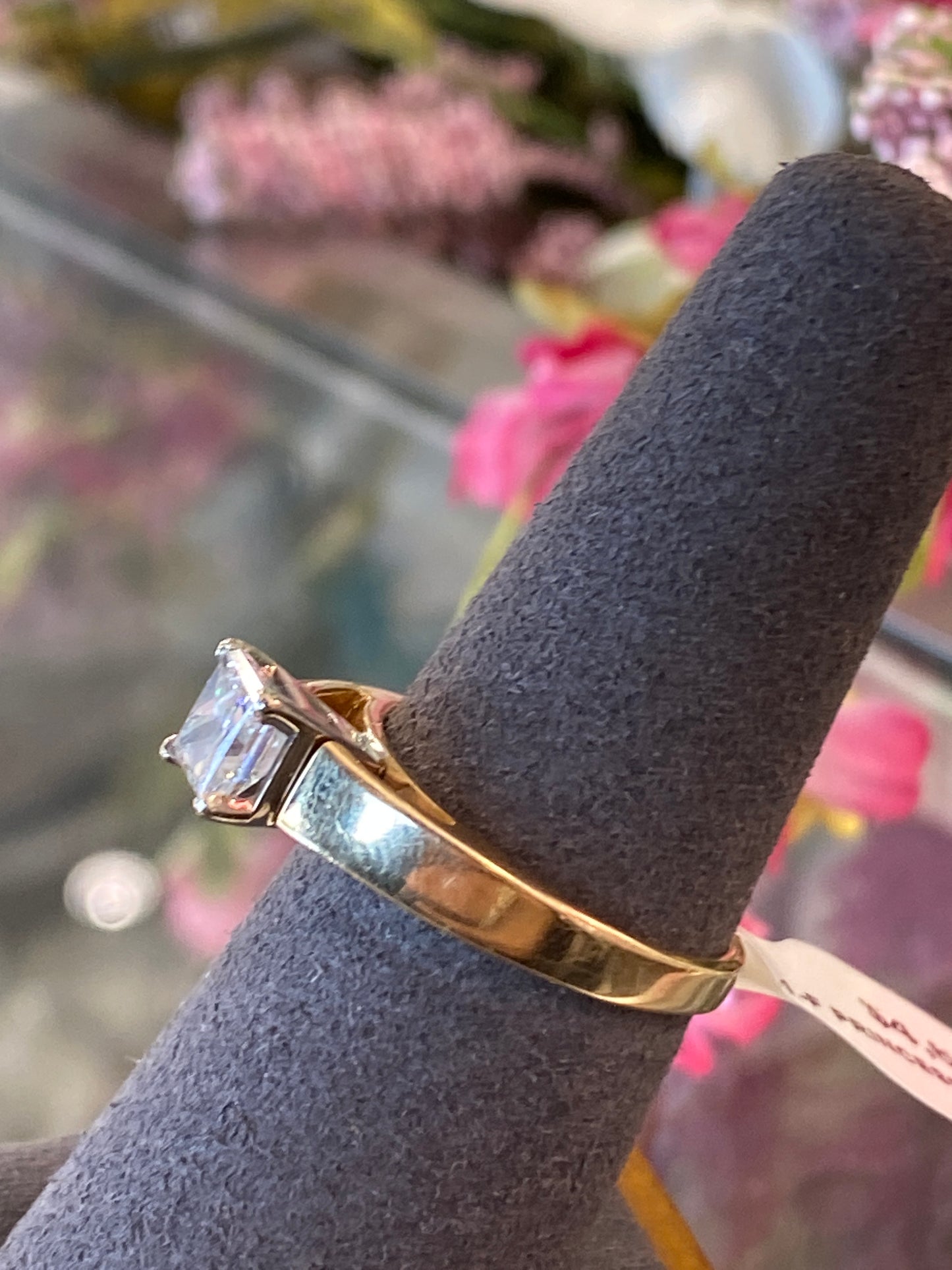 14k Two Tone Gold Diamond Engagement Ring