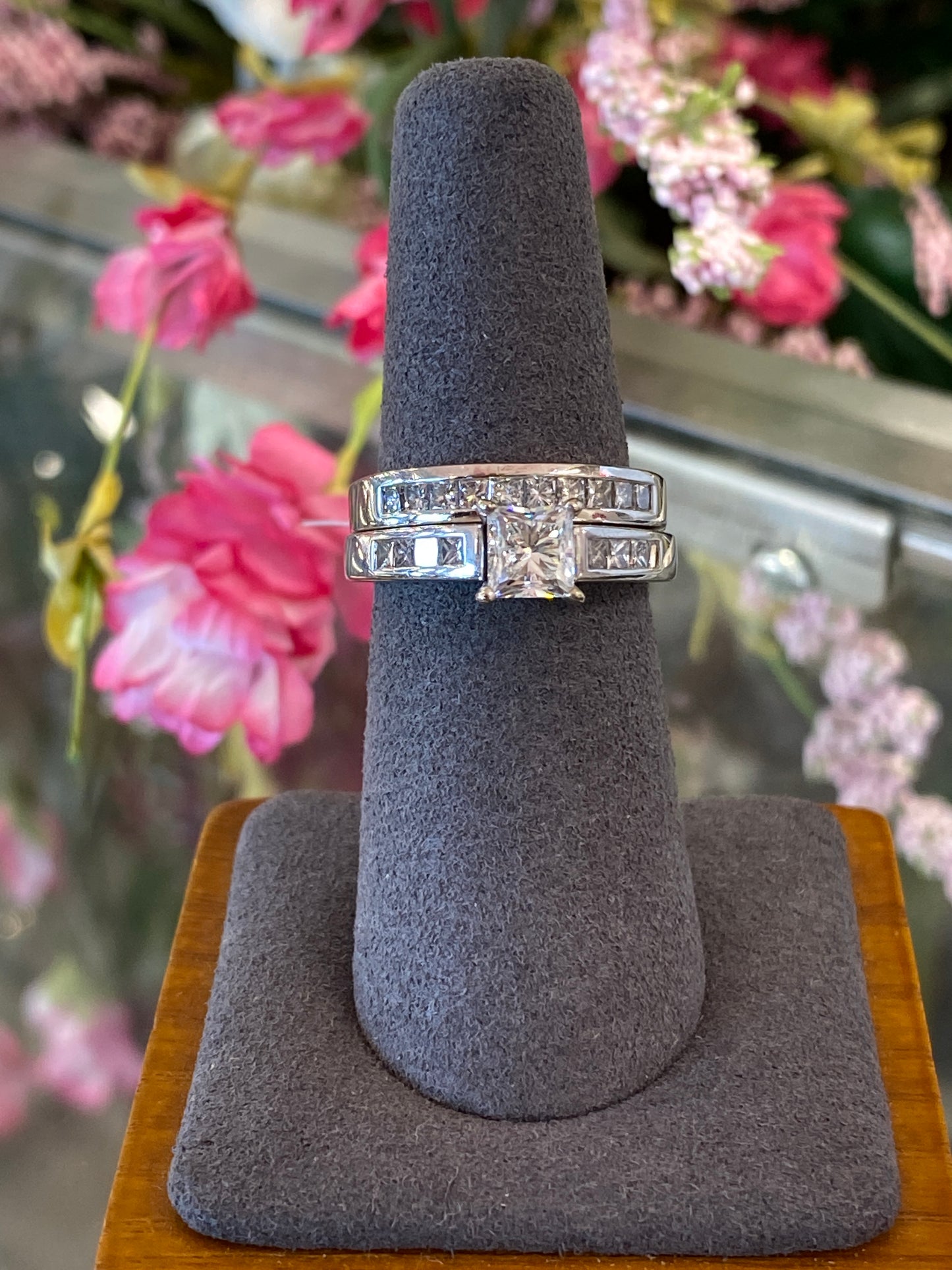 Platinum Diamond Wedding Set