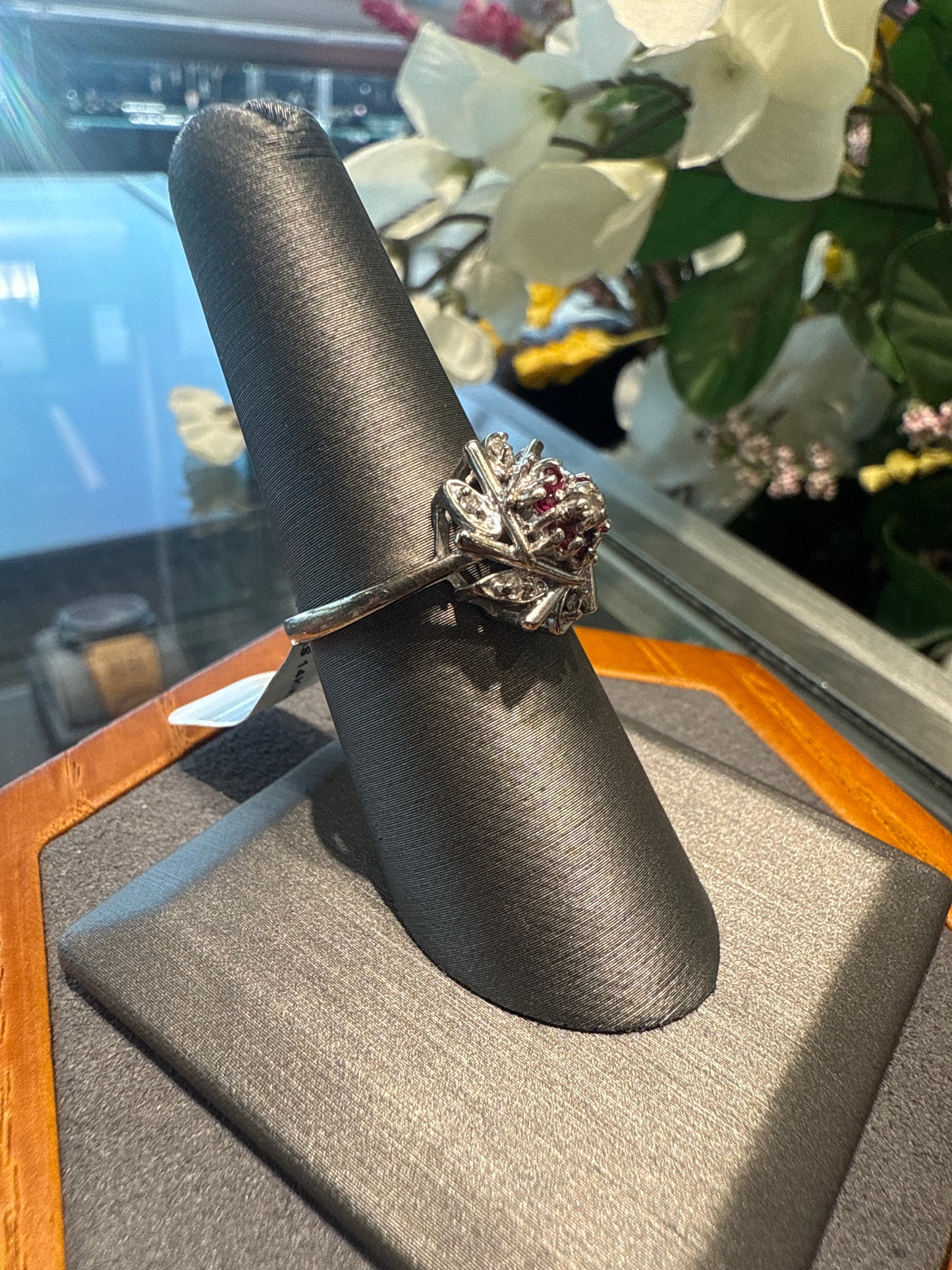 White gold ring