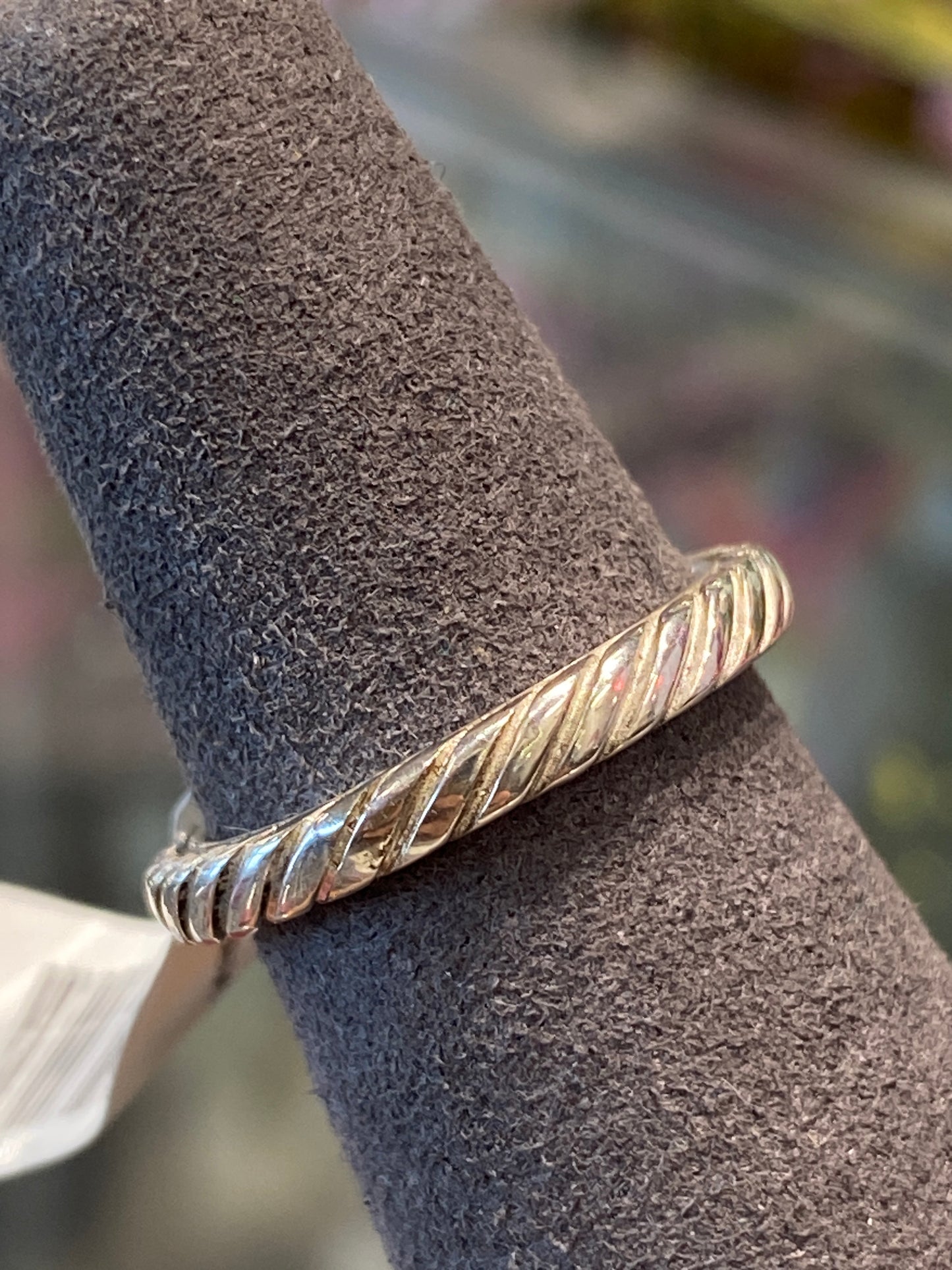 Silver David Yurman Band With Design