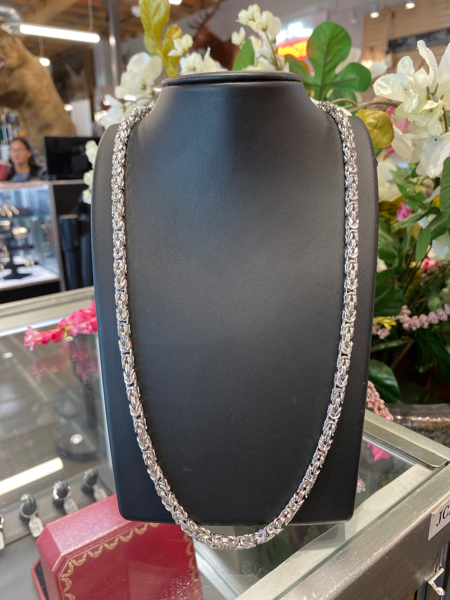 14k White Gold Chain