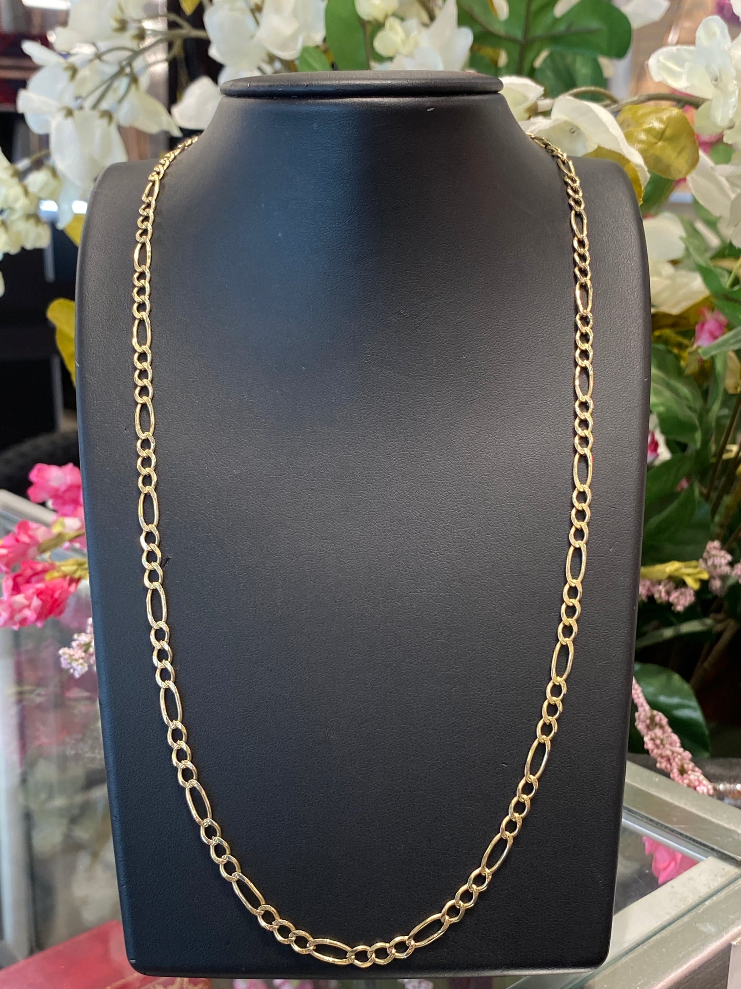 14k Yellow Gold Fígaro Chain