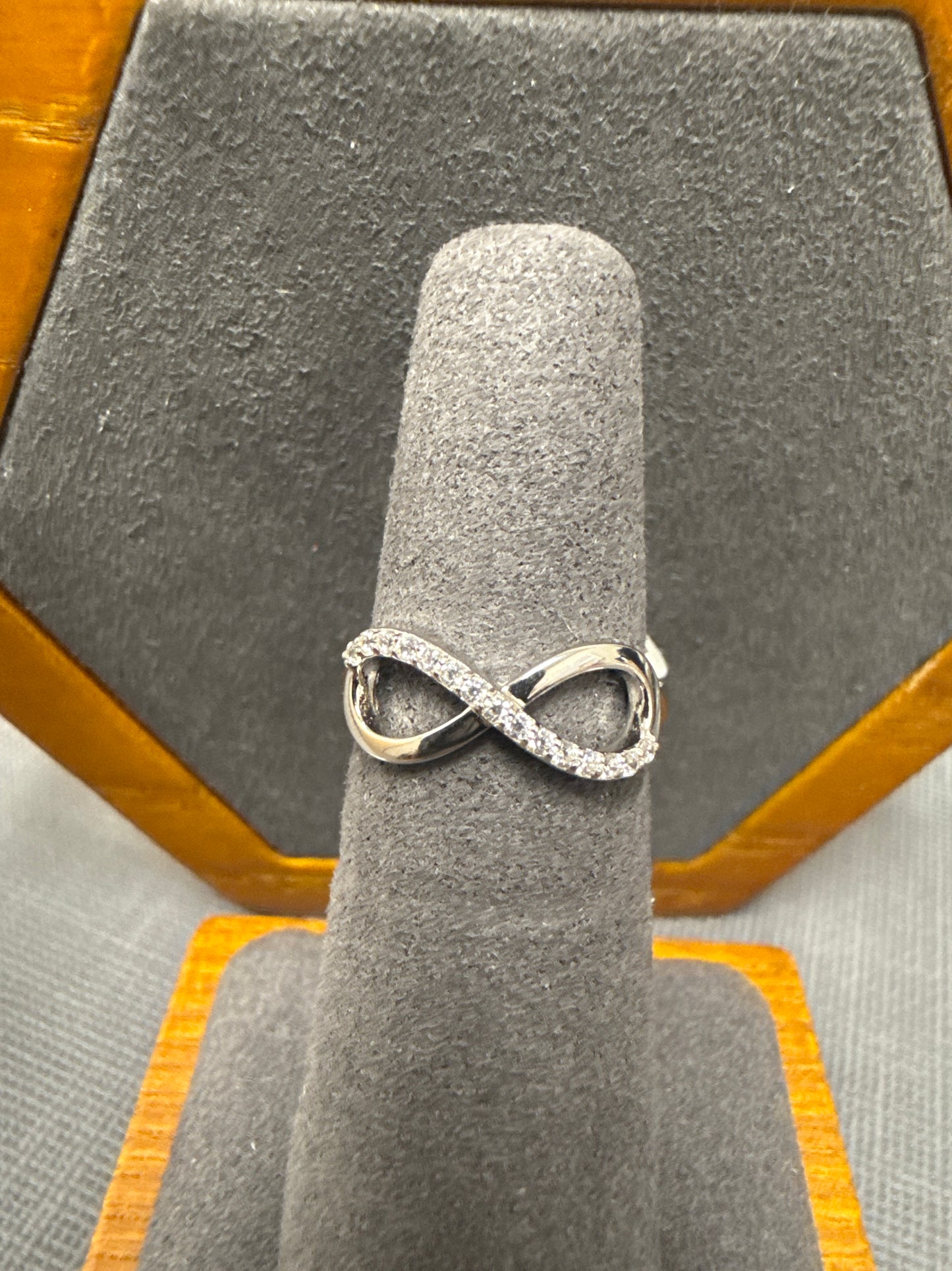 Silver eternity ring