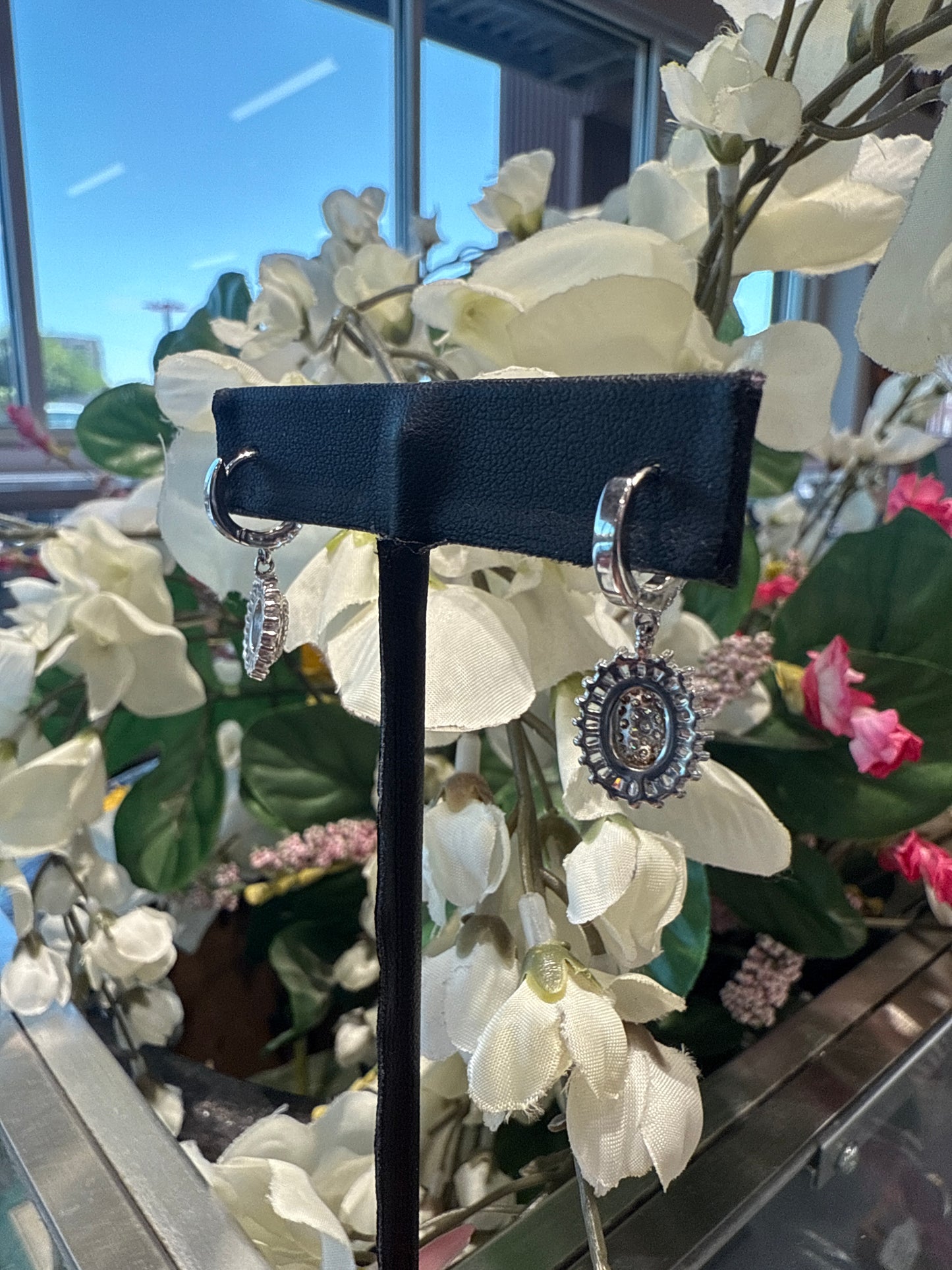 Silver earrings