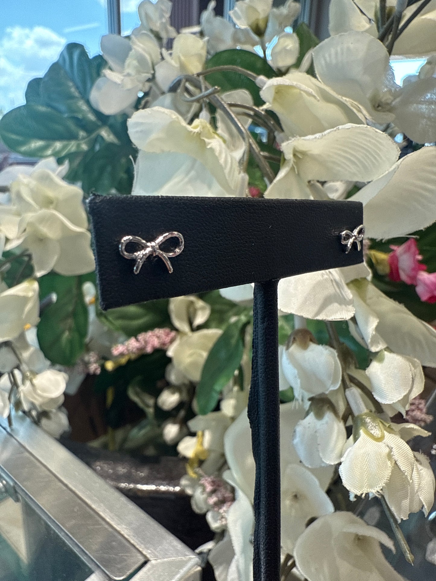 Silver earrings
