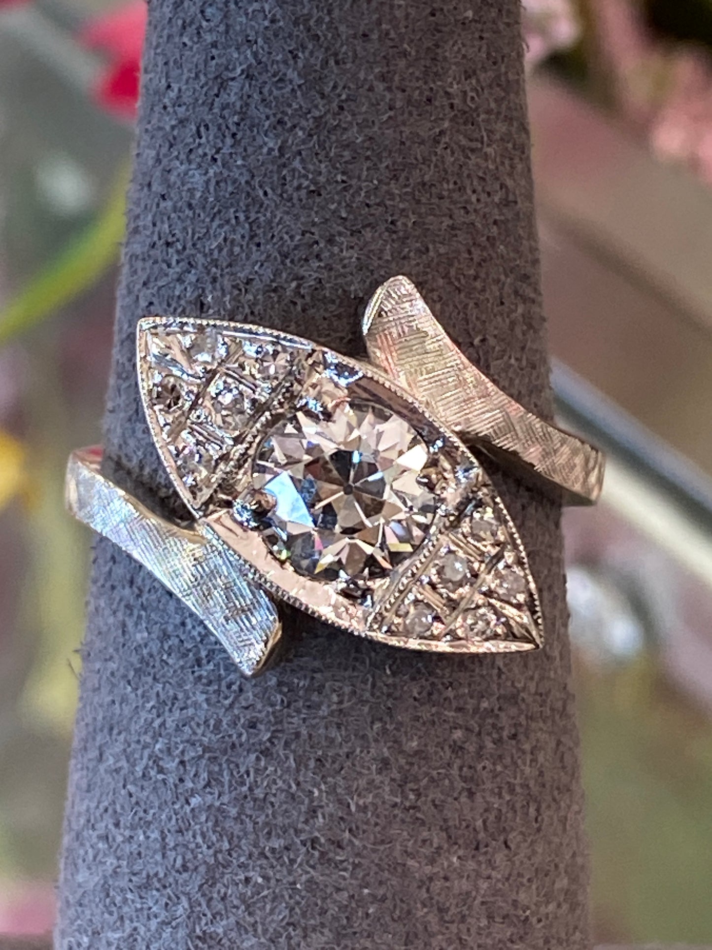 14k White Gold Diamond Ring